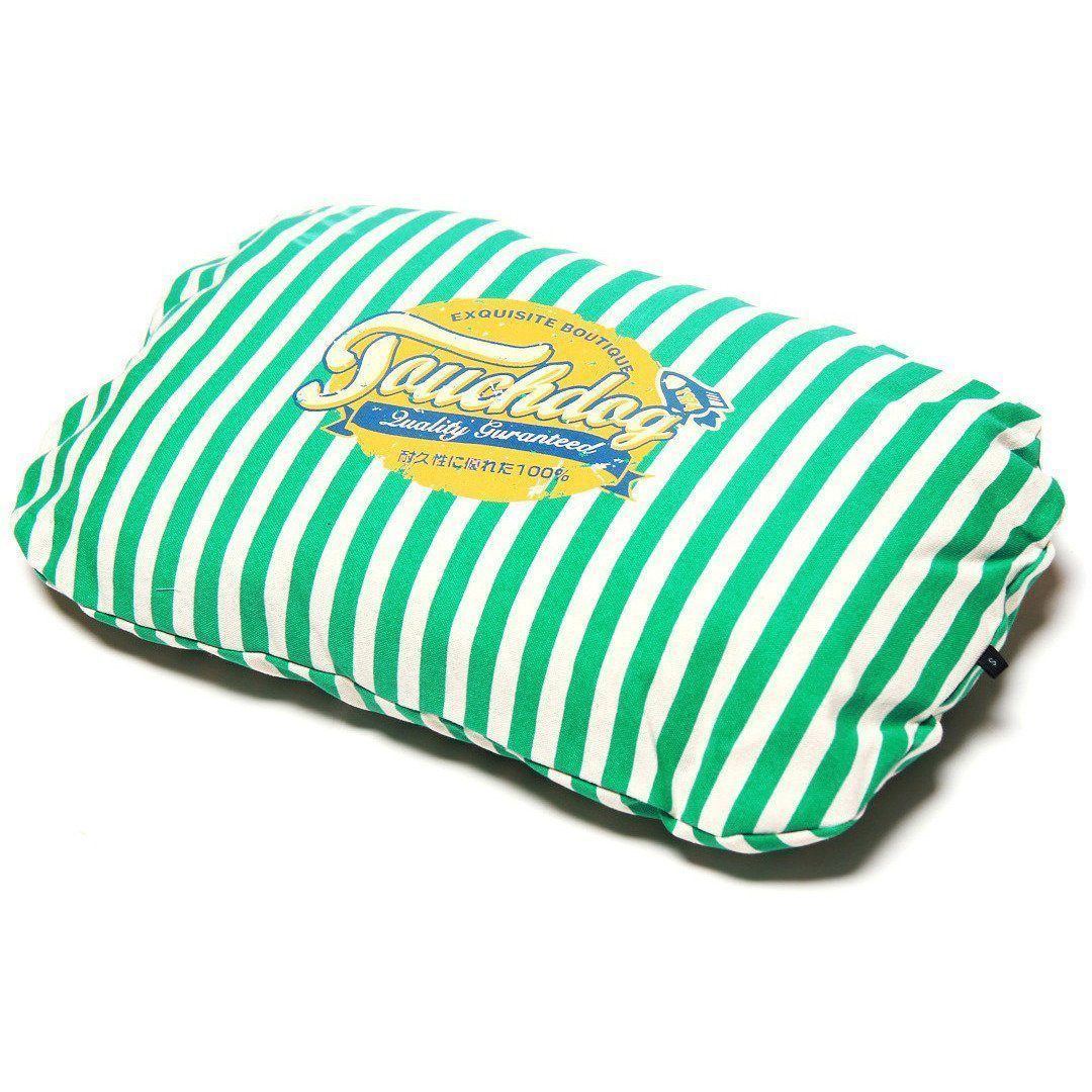 Touchdog ® 'Neutral-Striped' Rectangular Rounded Designer Dog Bed - Image 5