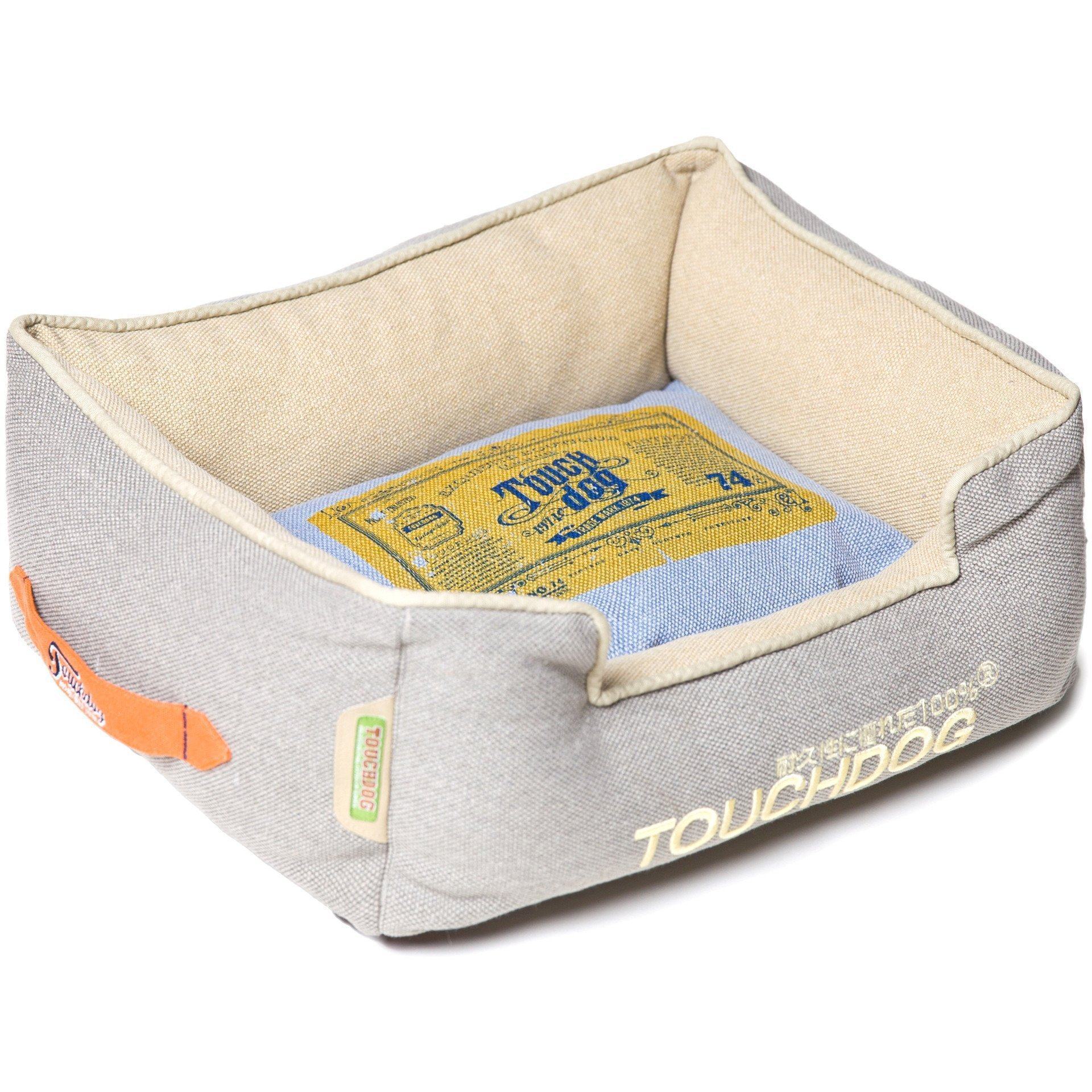 Touchdog ® Original Denim Reversible Designer Rectangular Dog Bed - Image 6