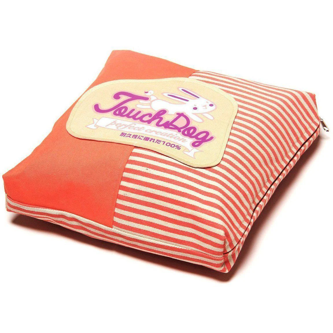 Touchdog ® 'Polka-Striped' Designer Premium Squared Dog Bed - Image 7