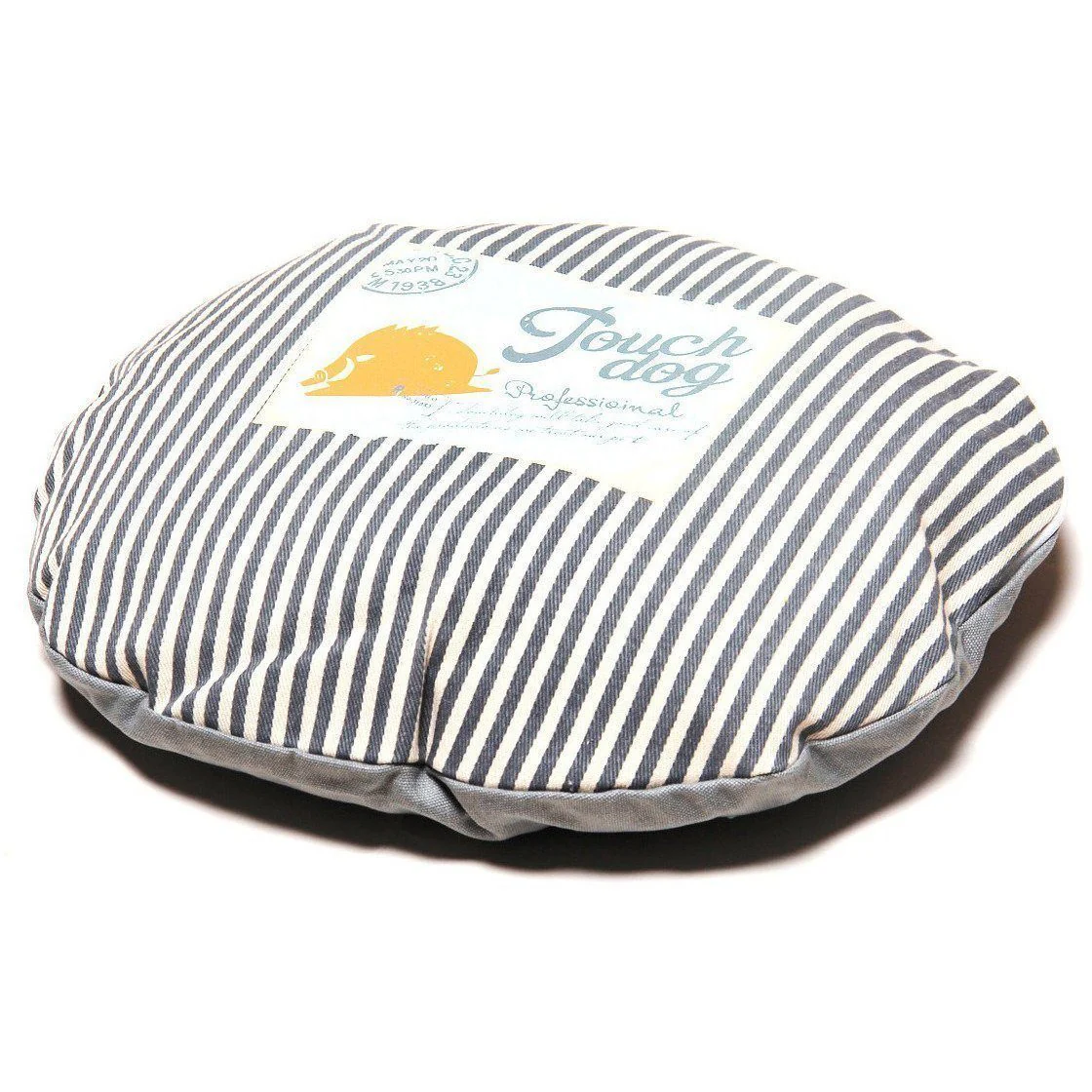 Touchdog ® 'Polka-Striped' Polo Designer Premium Rounded Dog Bed - Image 2