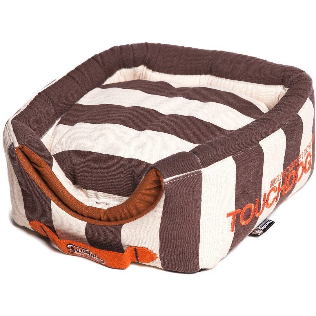 Touchdog ® 'Polo-Striped' 2-in-1 Convertible and Collapsible Dog and Cat Bed - Image 11