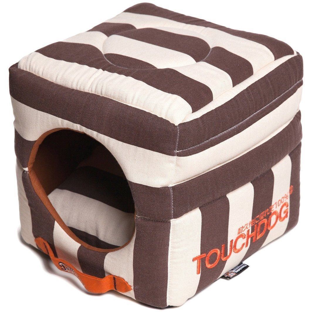 Touchdog ® 'Polo-Striped' 2-in-1 Convertible and Collapsible Dog and Cat Bed - Image 14