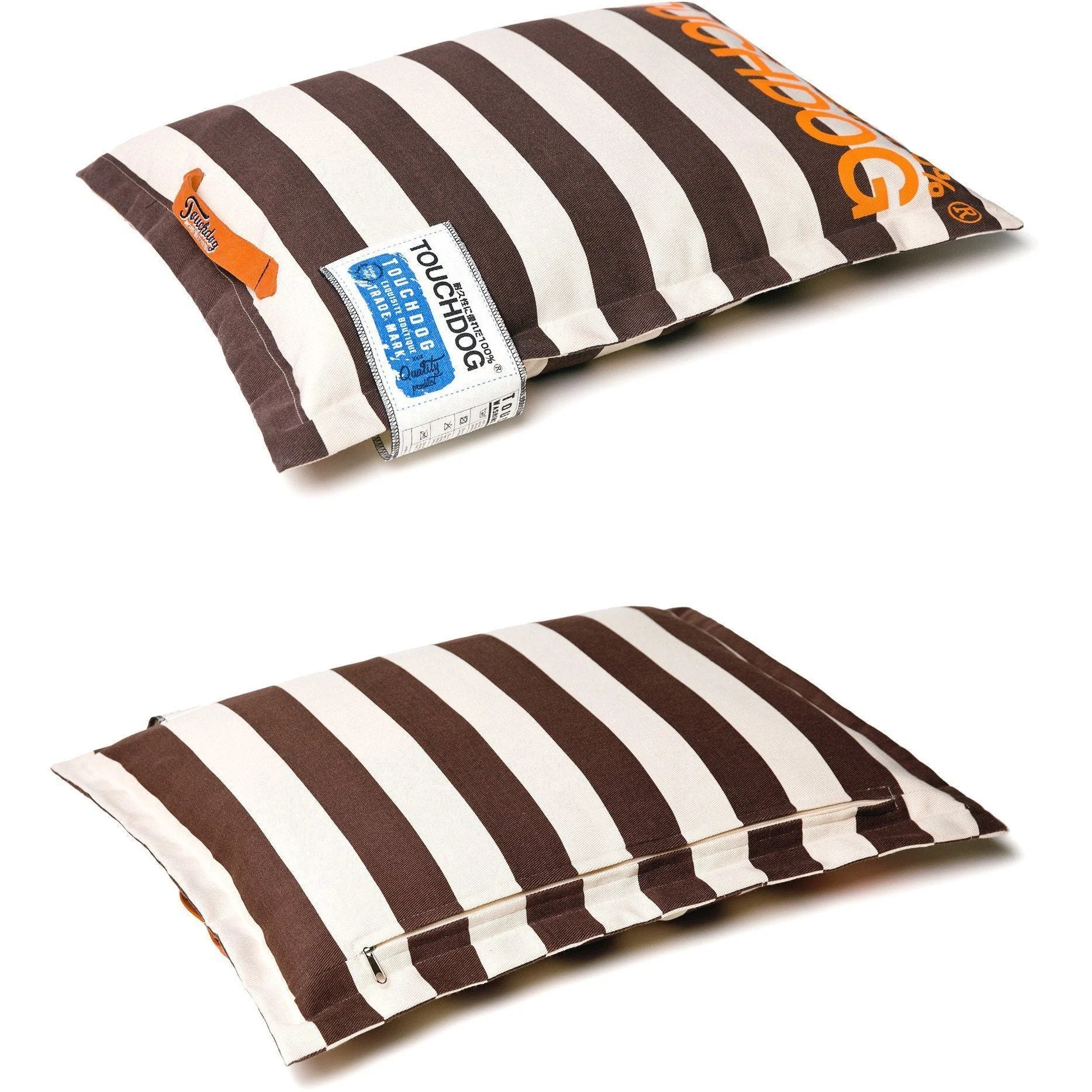 Touchdog ® 'Polo-Zippered' Machine-Washable Cushioned Pillow Dog Bed - Image 3