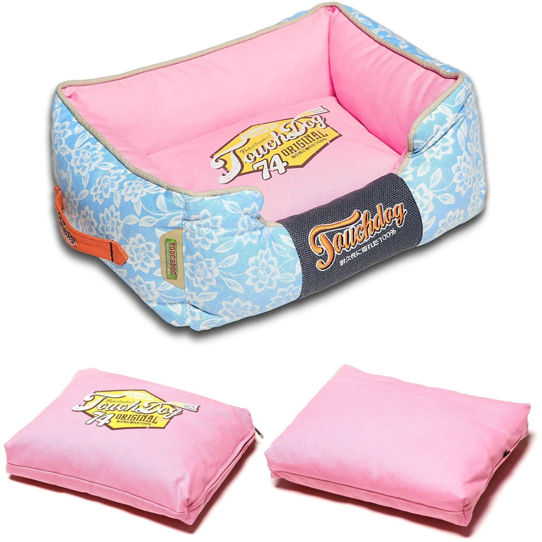 Touchdog ® 'Rose-Pedal' Premium Designer Rectangular Dog Bed - Image 3