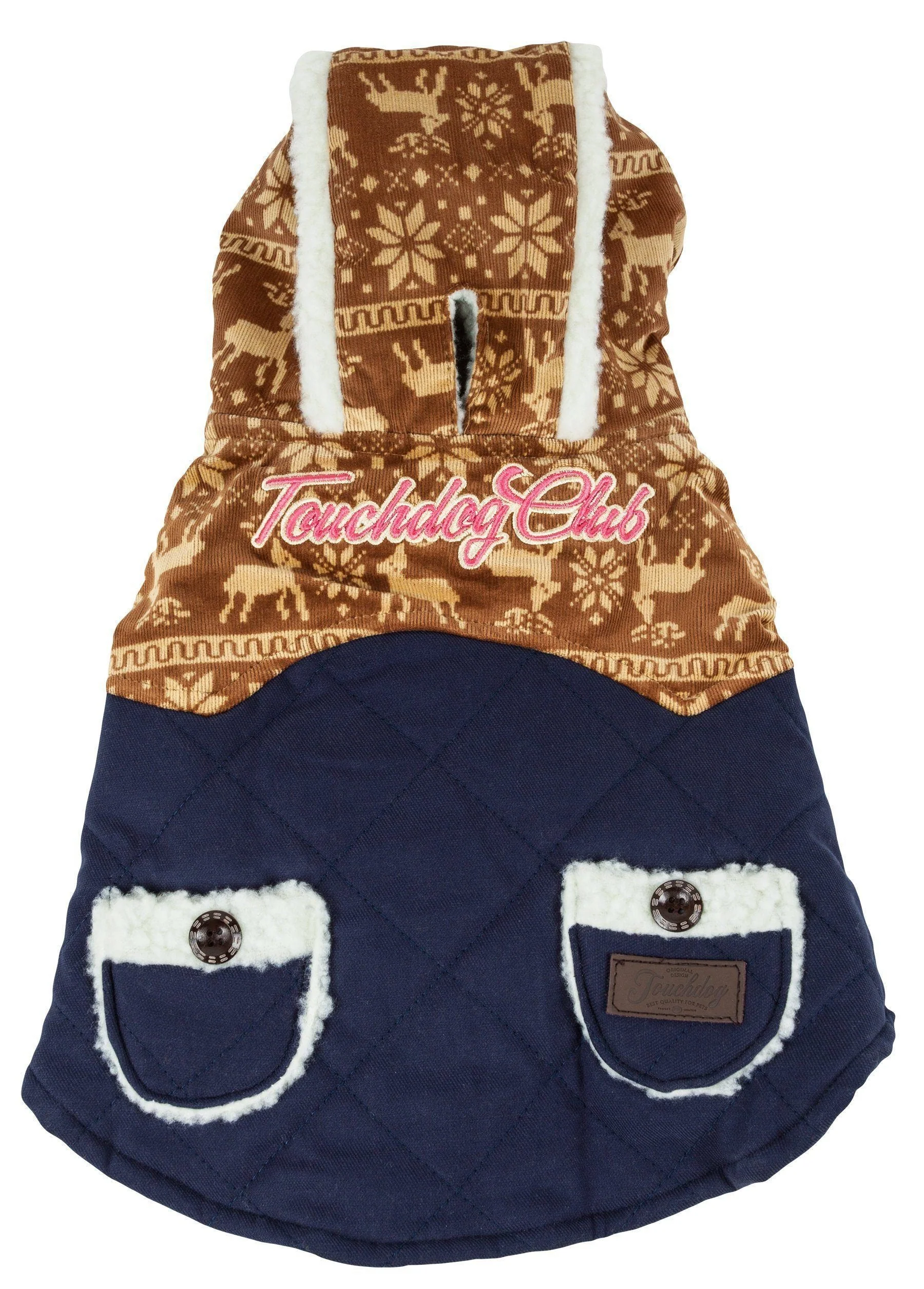 Touchdog ® 'Snowadayz' Pom Pom Hooded Fashion Dog Jacket - Image 4
