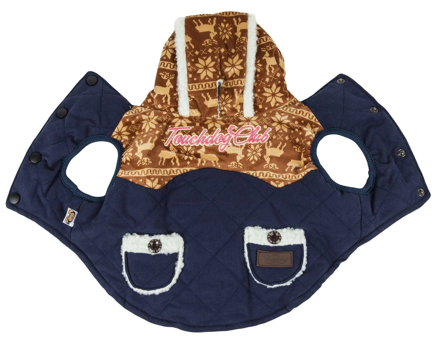 Touchdog ® 'Snowadayz' Pom Pom Hooded Fashion Dog Jacket - Image 6