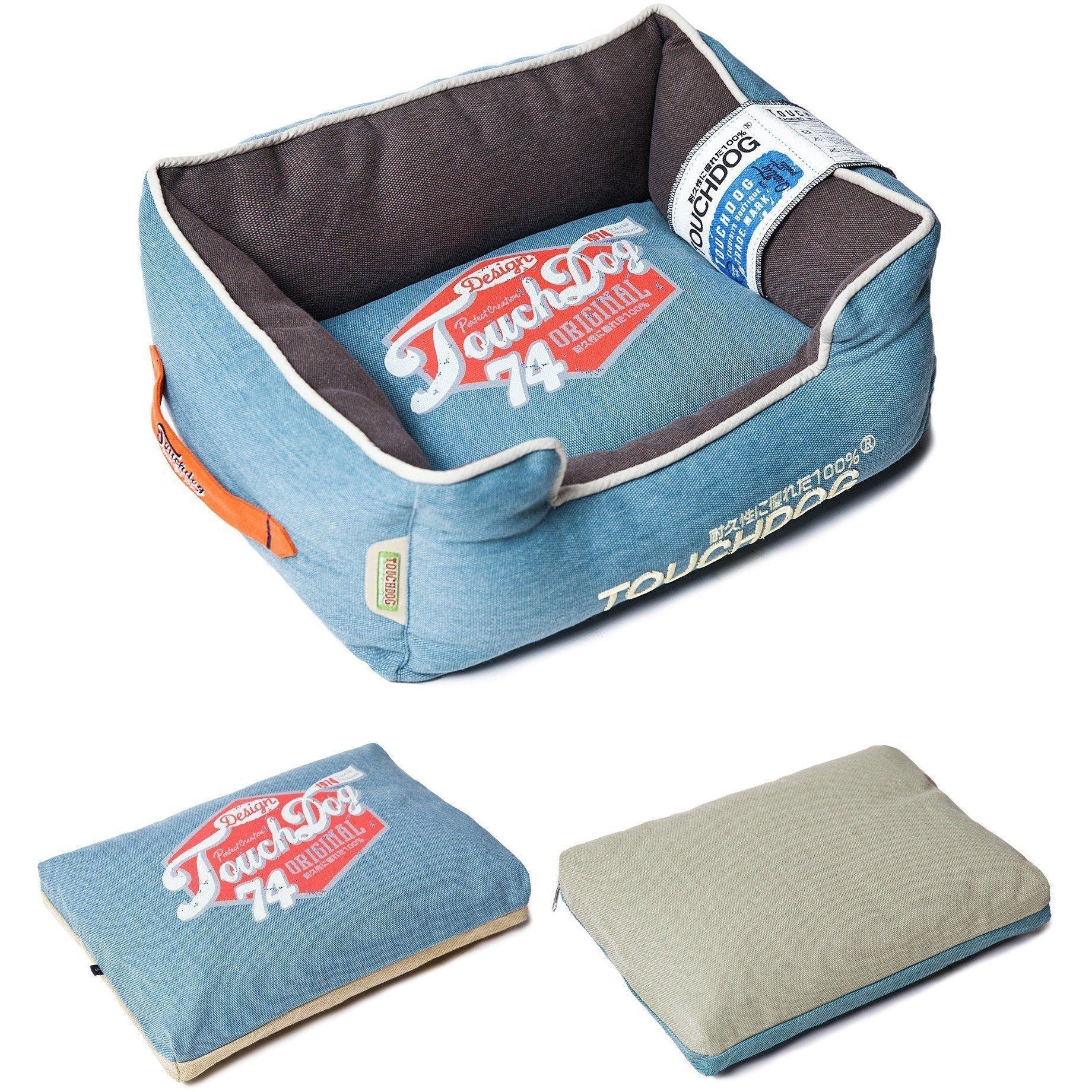 Touchdog ® 'Sporty Vintage' Original Reversible Rectangular Designer Dog Bed - Image 3