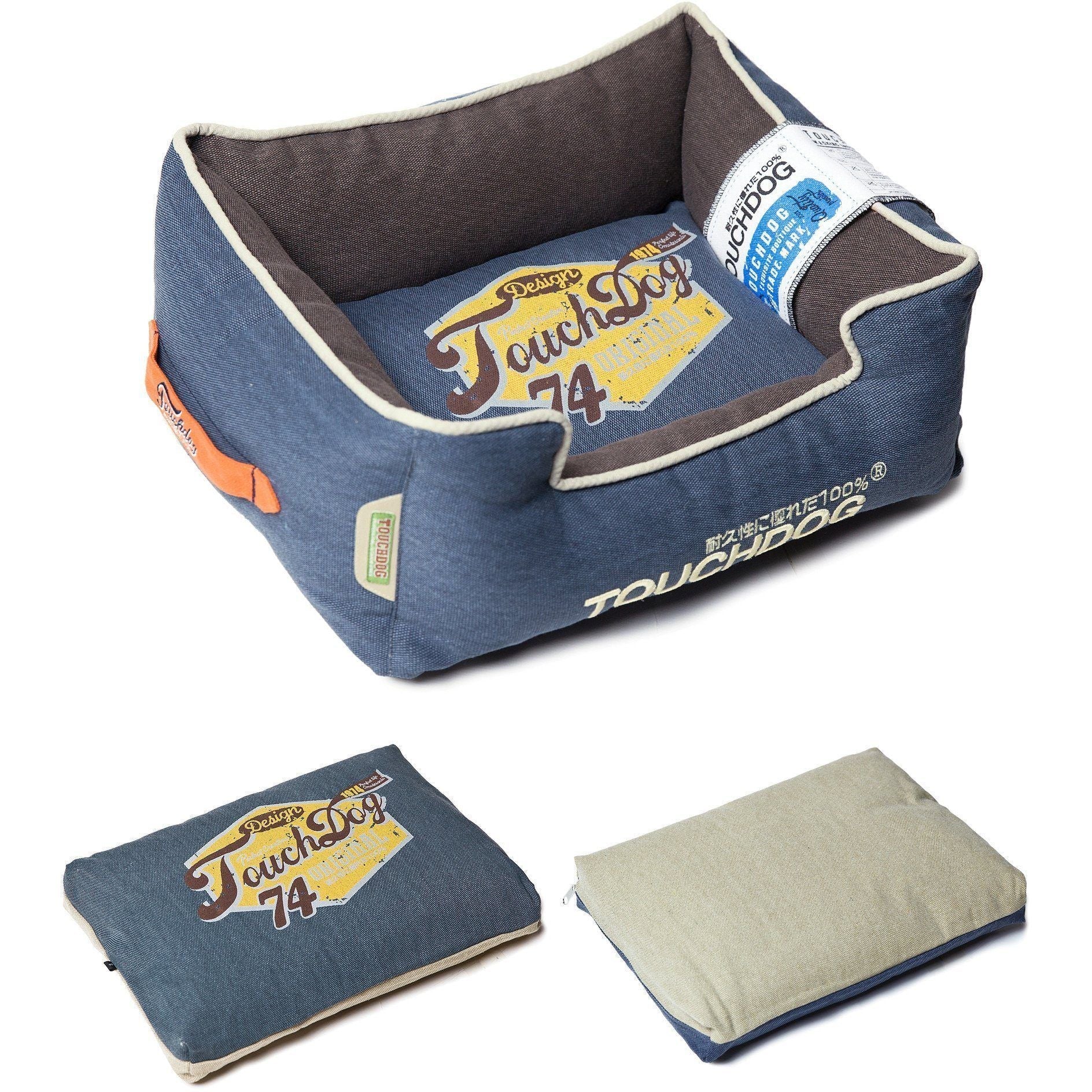 Touchdog ® 'Sporty Vintage' Original Reversible Rectangular Designer Dog Bed - Image 4
