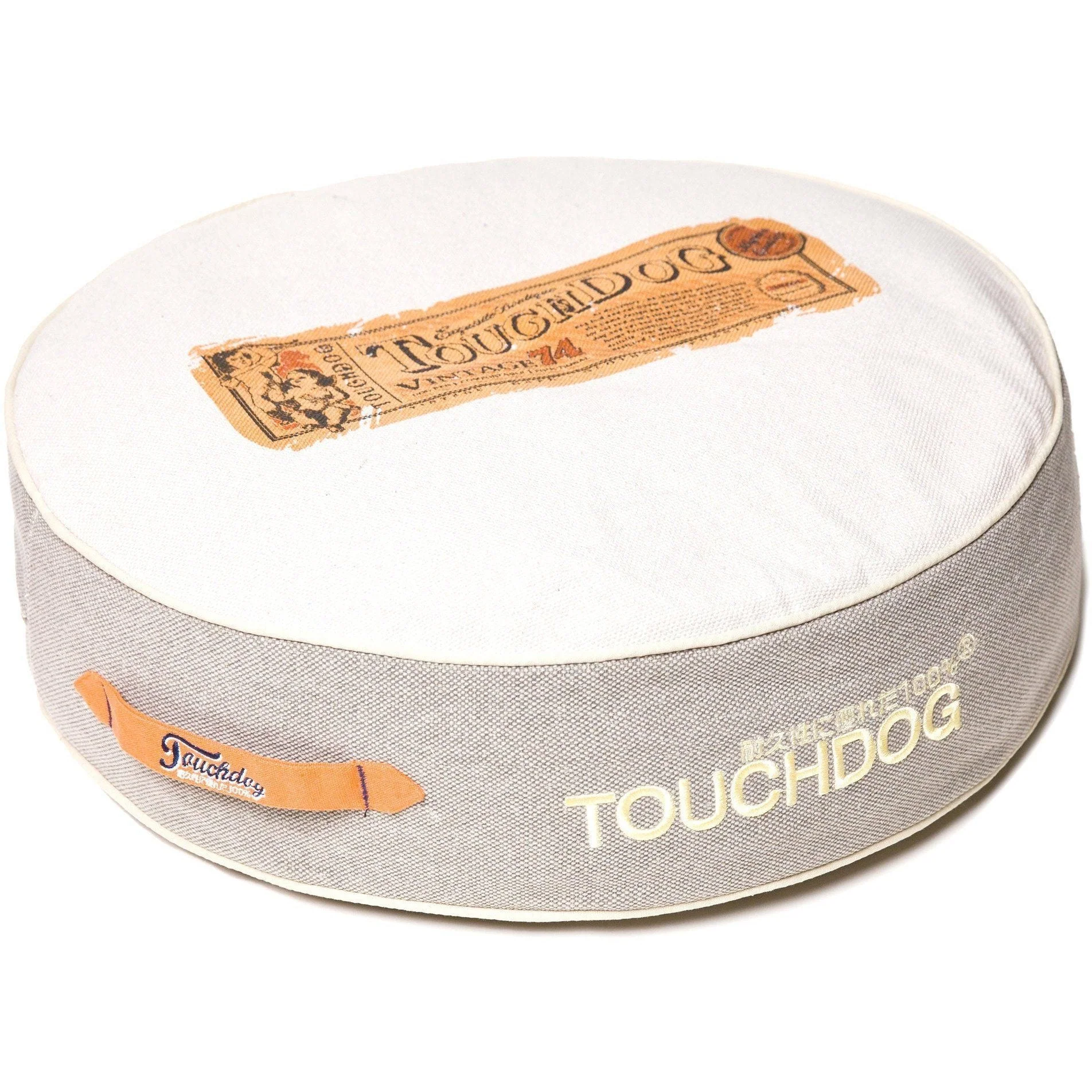 Touchdog ® 'Surround-View' Original Classical Denim Rounded Designer Dog Bed - Image 4