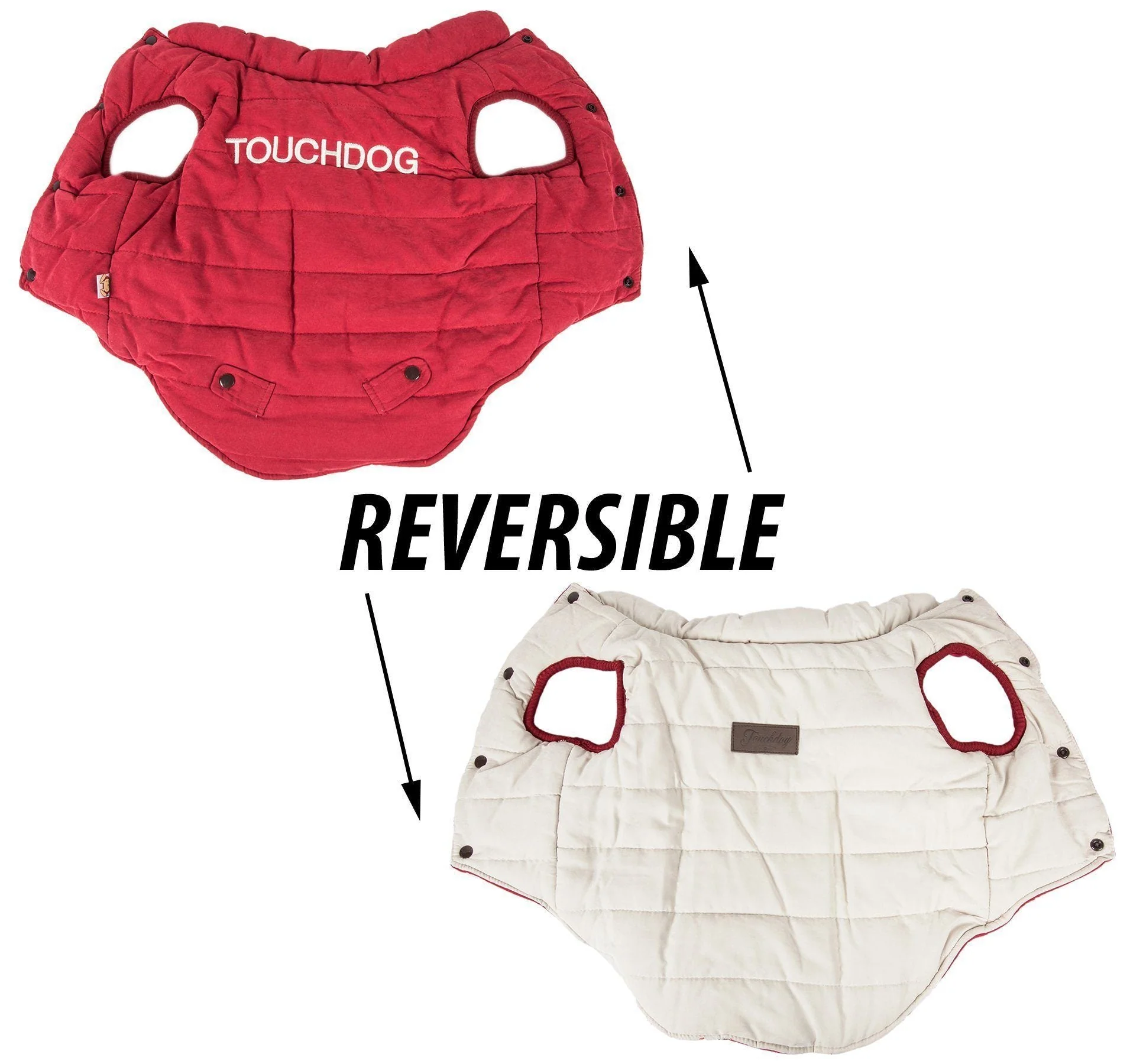 Touchdog ® Waggin Swag Ultra-Plush Insulated and Reversible Dog Coat - Image 11