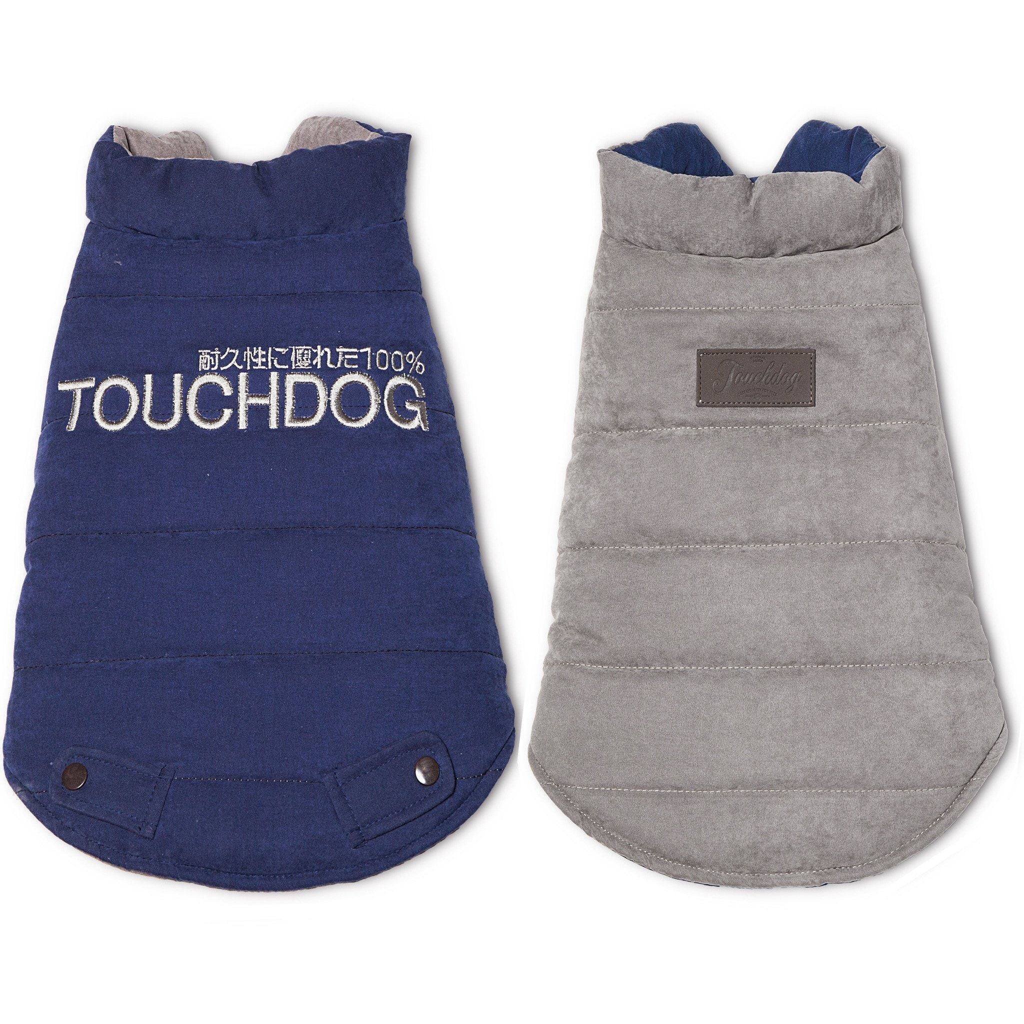 Touchdog ® Waggin Swag Ultra-Plush Insulated and Reversible Dog Coat - Image 2