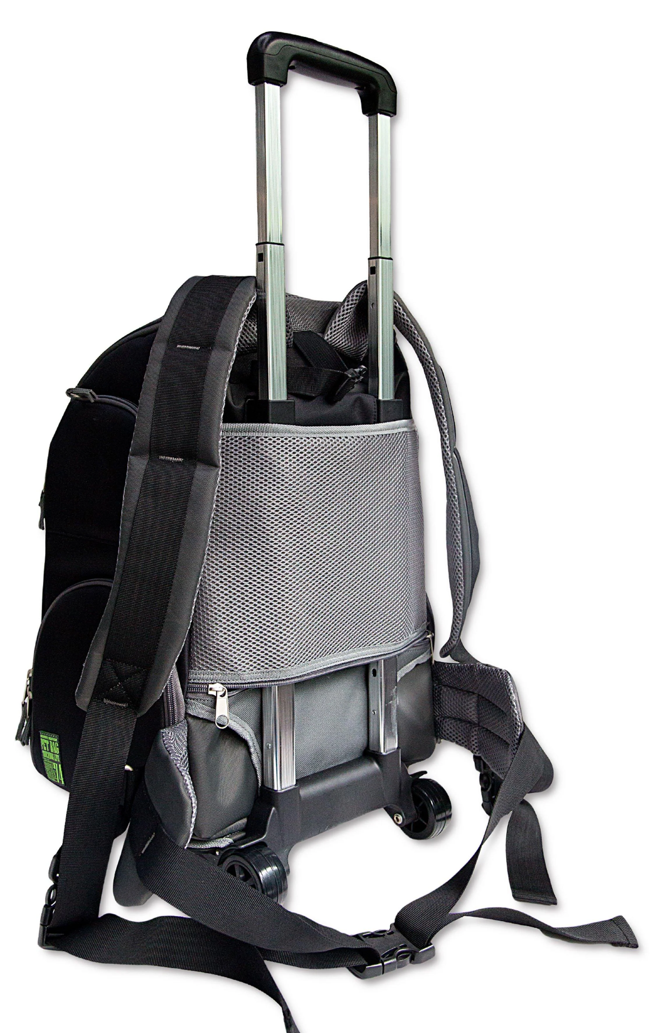 Touchdog ® 'Wuffle Duffle' 2-in-1 Wheeled Backpack Sporty Pet Carrier - Image 11