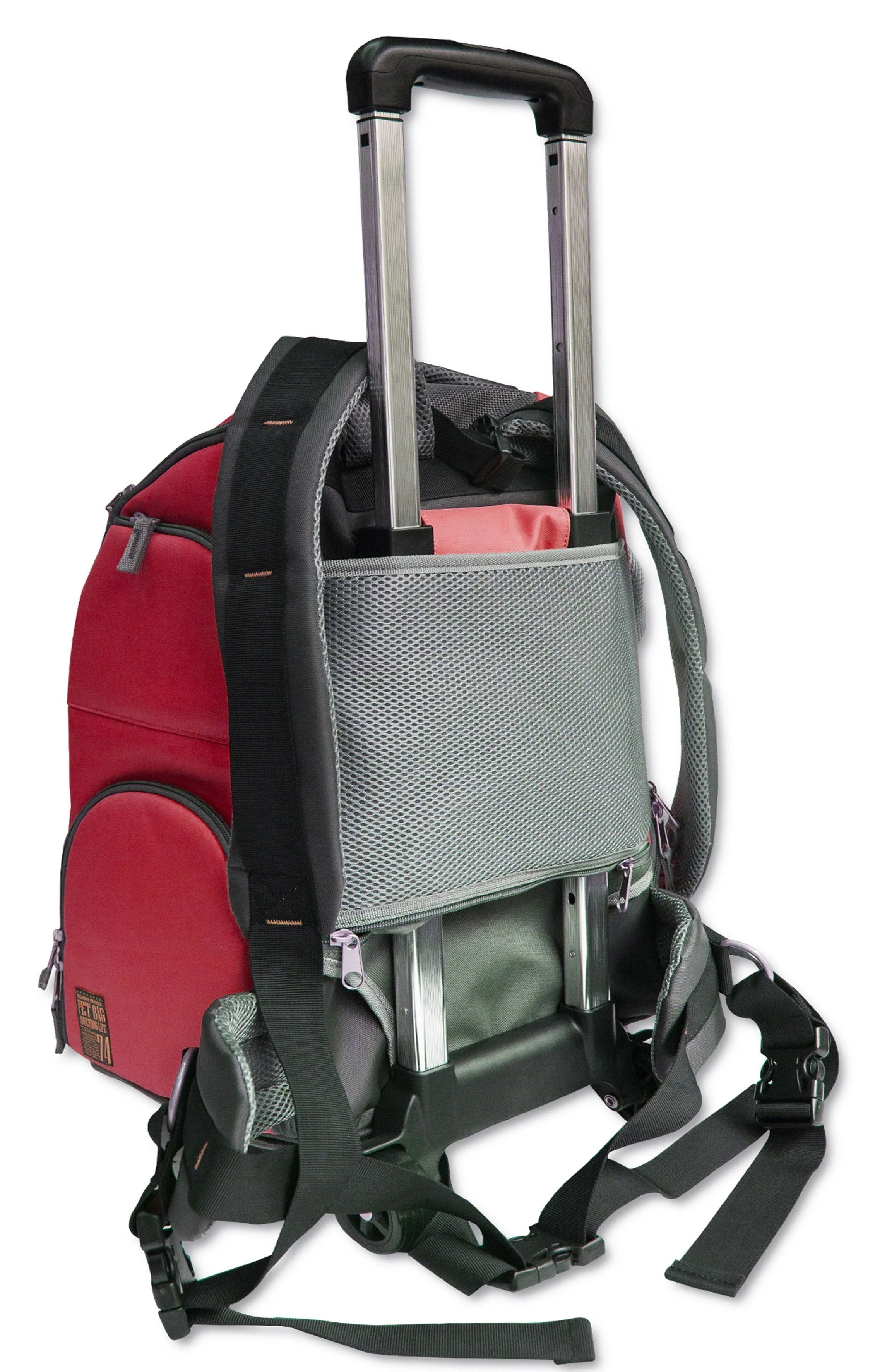 Touchdog ® 'Wuffle Duffle' 2-in-1 Wheeled Backpack Sporty Pet Carrier - Image 12