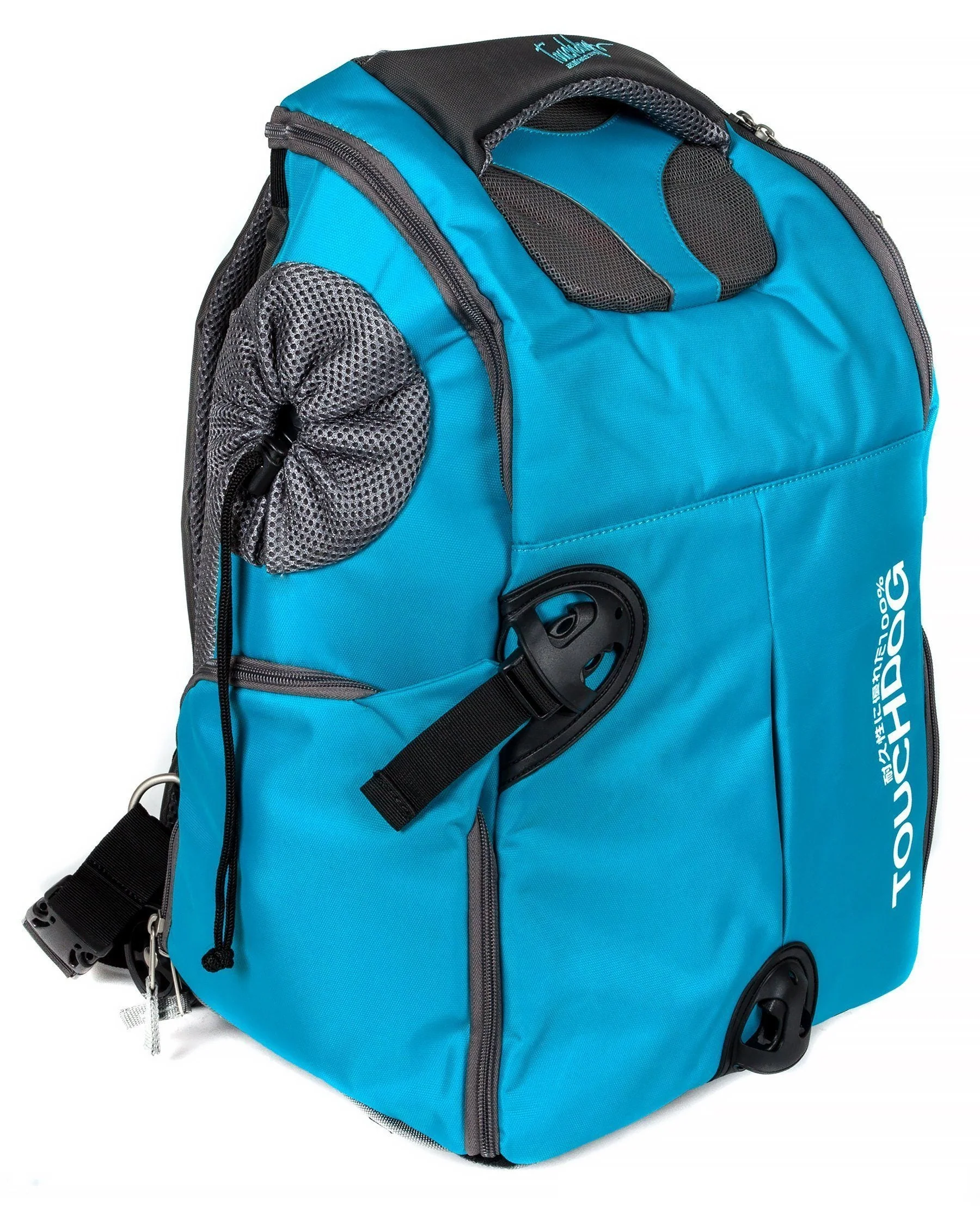 Touchdog ® 'Wuffle Duffle' 2-in-1 Wheeled Backpack Sporty Pet Carrier - Image 13