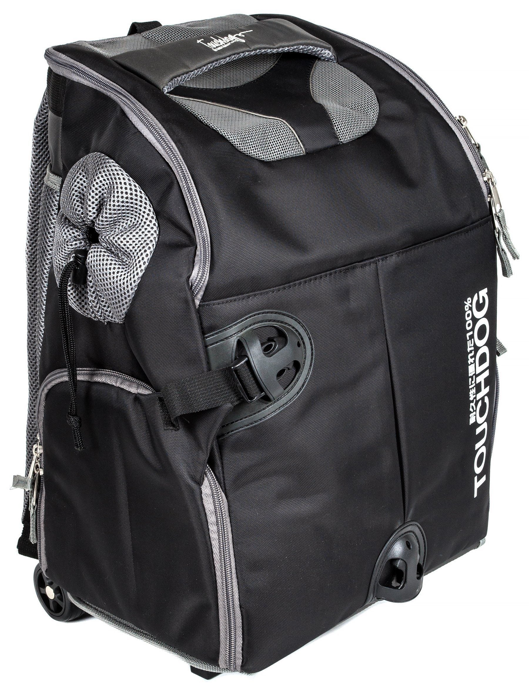 Touchdog ® 'Wuffle Duffle' 2-in-1 Wheeled Backpack Sporty Pet Carrier - Image 14