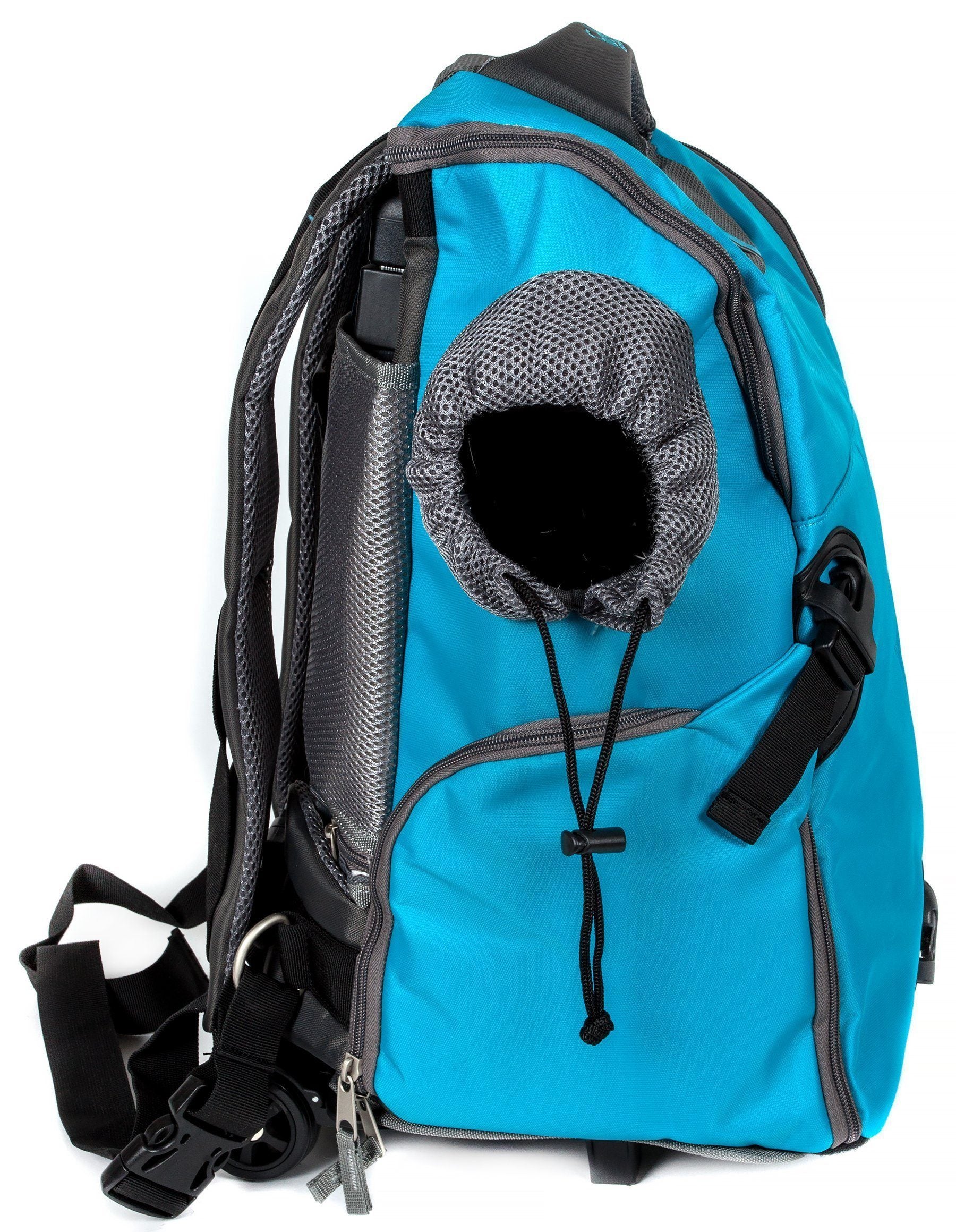 Touchdog ® 'Wuffle Duffle' 2-in-1 Wheeled Backpack Sporty Pet Carrier - Image 16