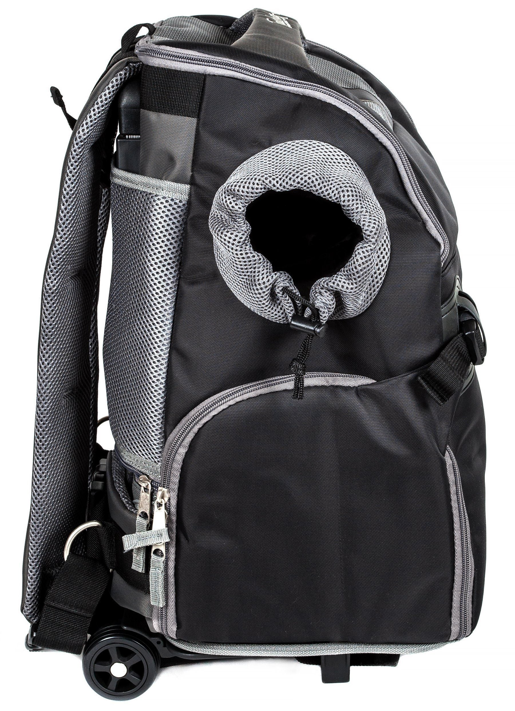 Touchdog ® 'Wuffle Duffle' 2-in-1 Wheeled Backpack Sporty Pet Carrier - Image 17