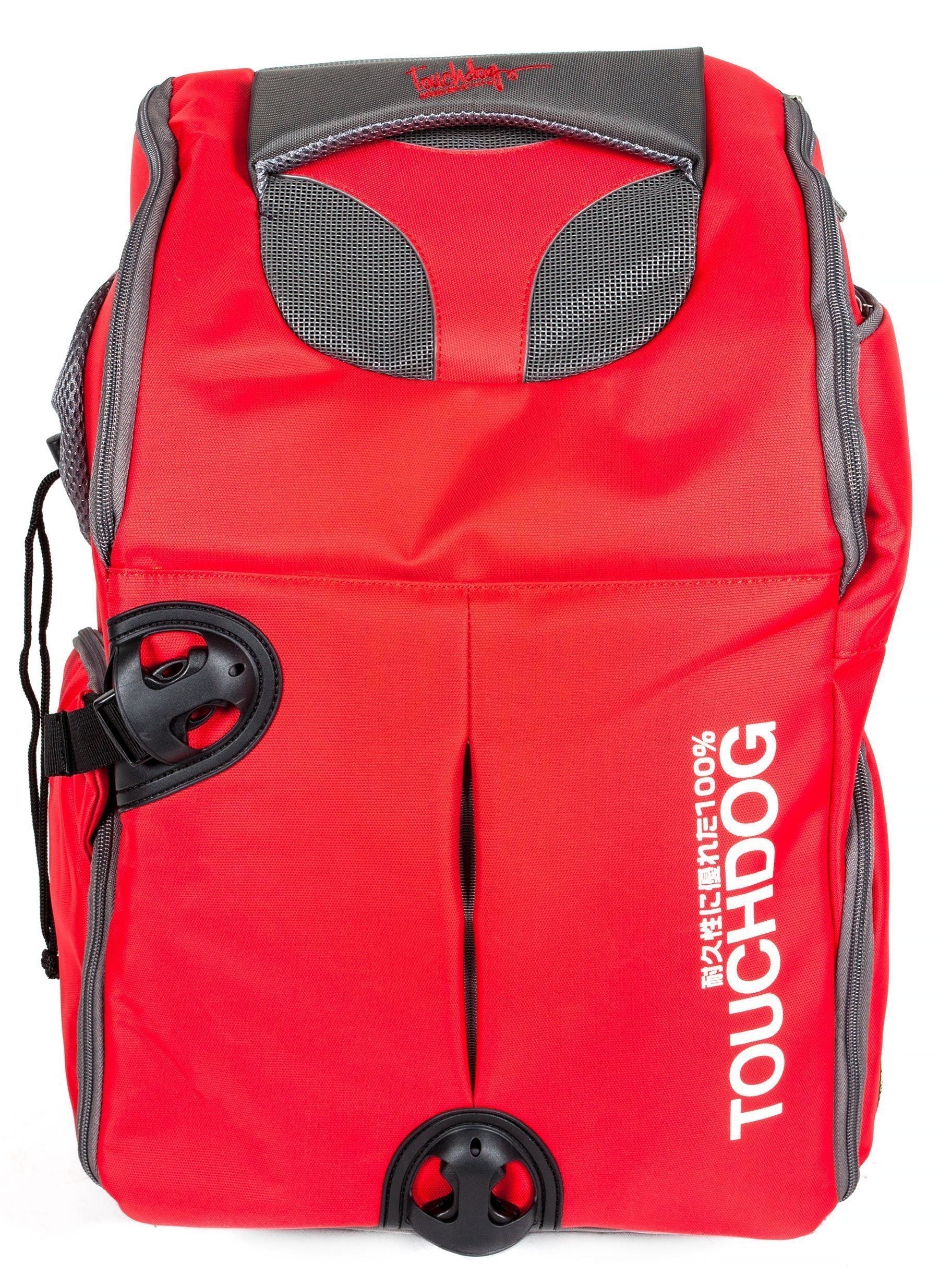 Touchdog ® 'Wuffle Duffle' 2-in-1 Wheeled Backpack Sporty Pet Carrier - Image 21