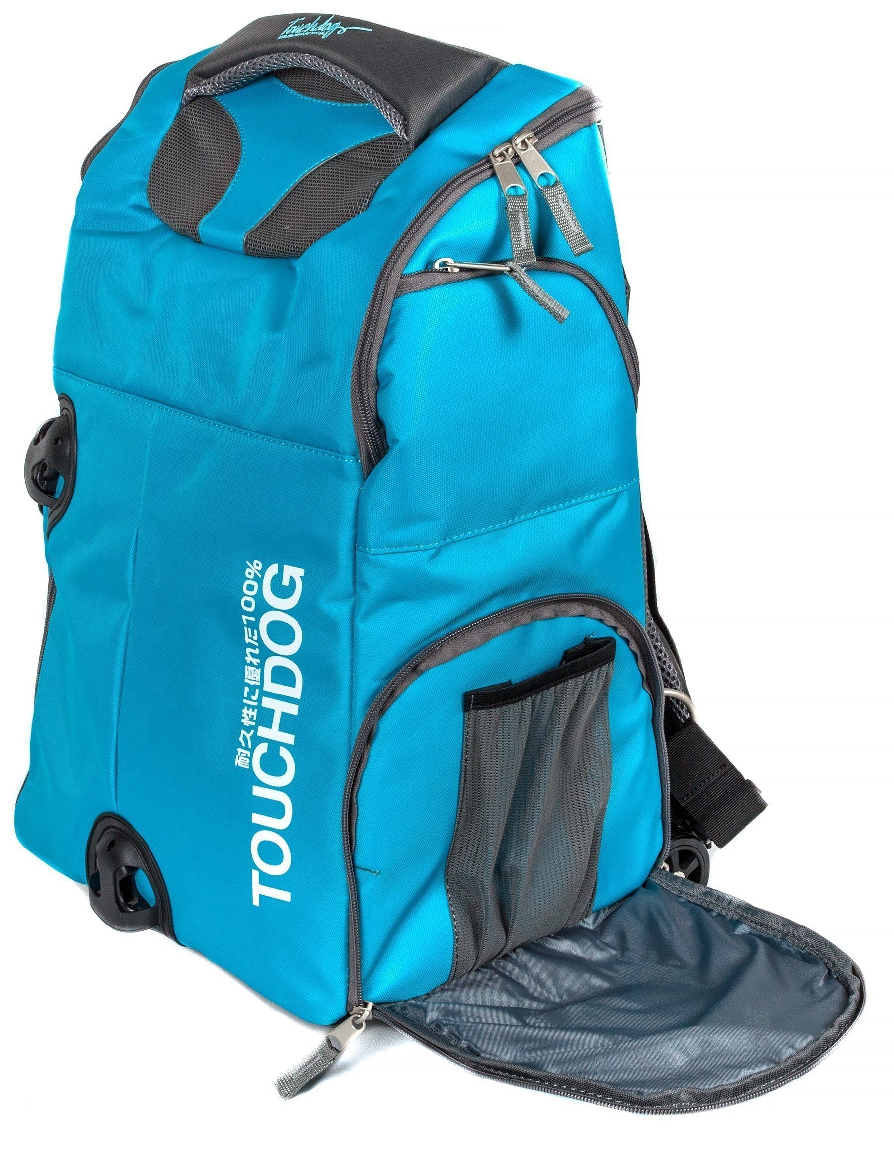 Touchdog ® 'Wuffle Duffle' 2-in-1 Wheeled Backpack Sporty Pet Carrier - Image 22
