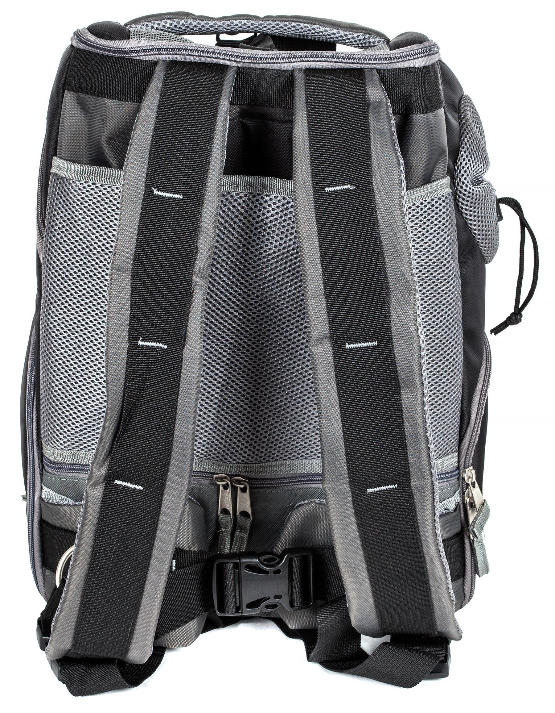Touchdog ® 'Wuffle Duffle' 2-in-1 Wheeled Backpack Sporty Pet Carrier - Image 5