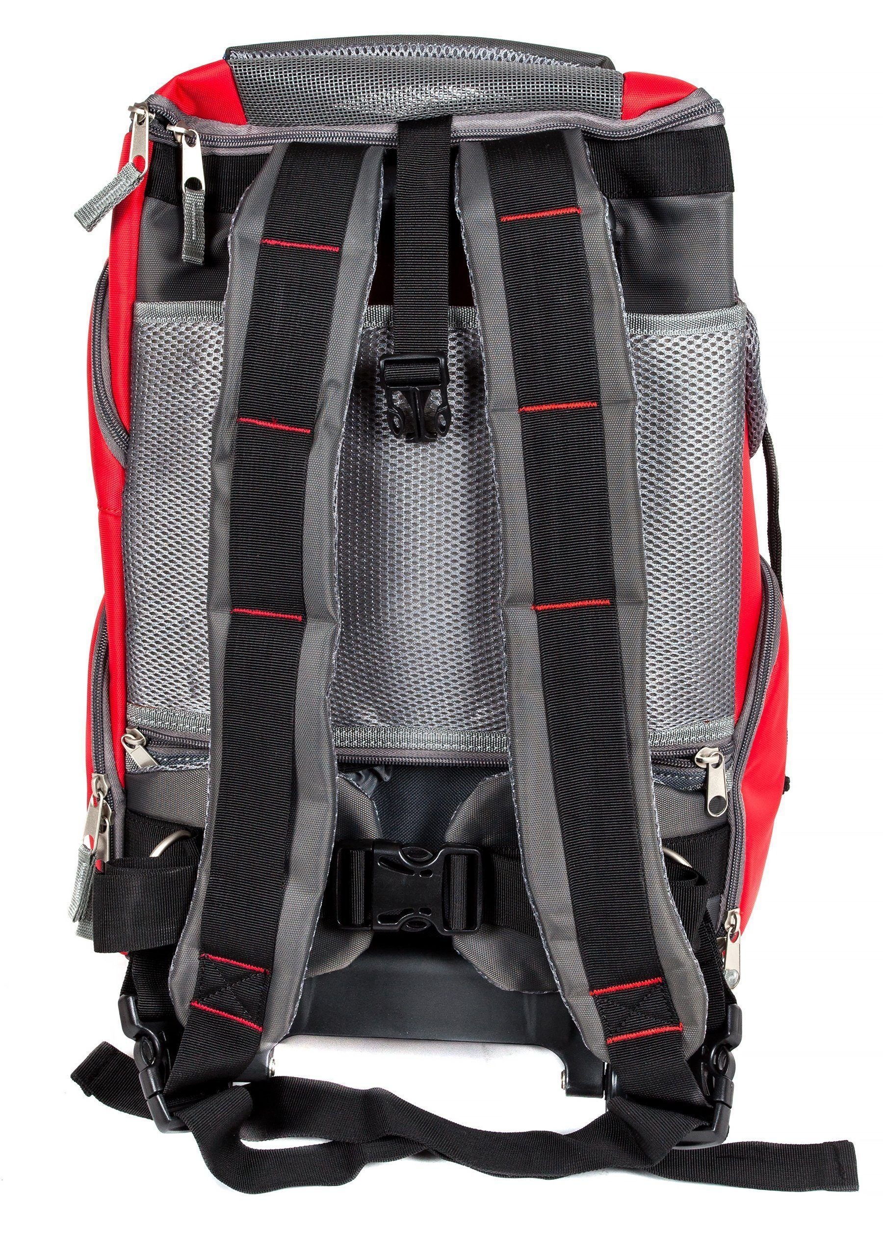 Touchdog ® 'Wuffle Duffle' 2-in-1 Wheeled Backpack Sporty Pet Carrier - Image 6