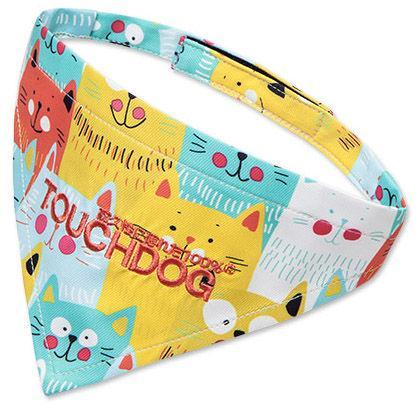 Touchdog ®'Head-Popper' Fashion Designer Printed Hook-and-Loop Dog Bandana - Image 5