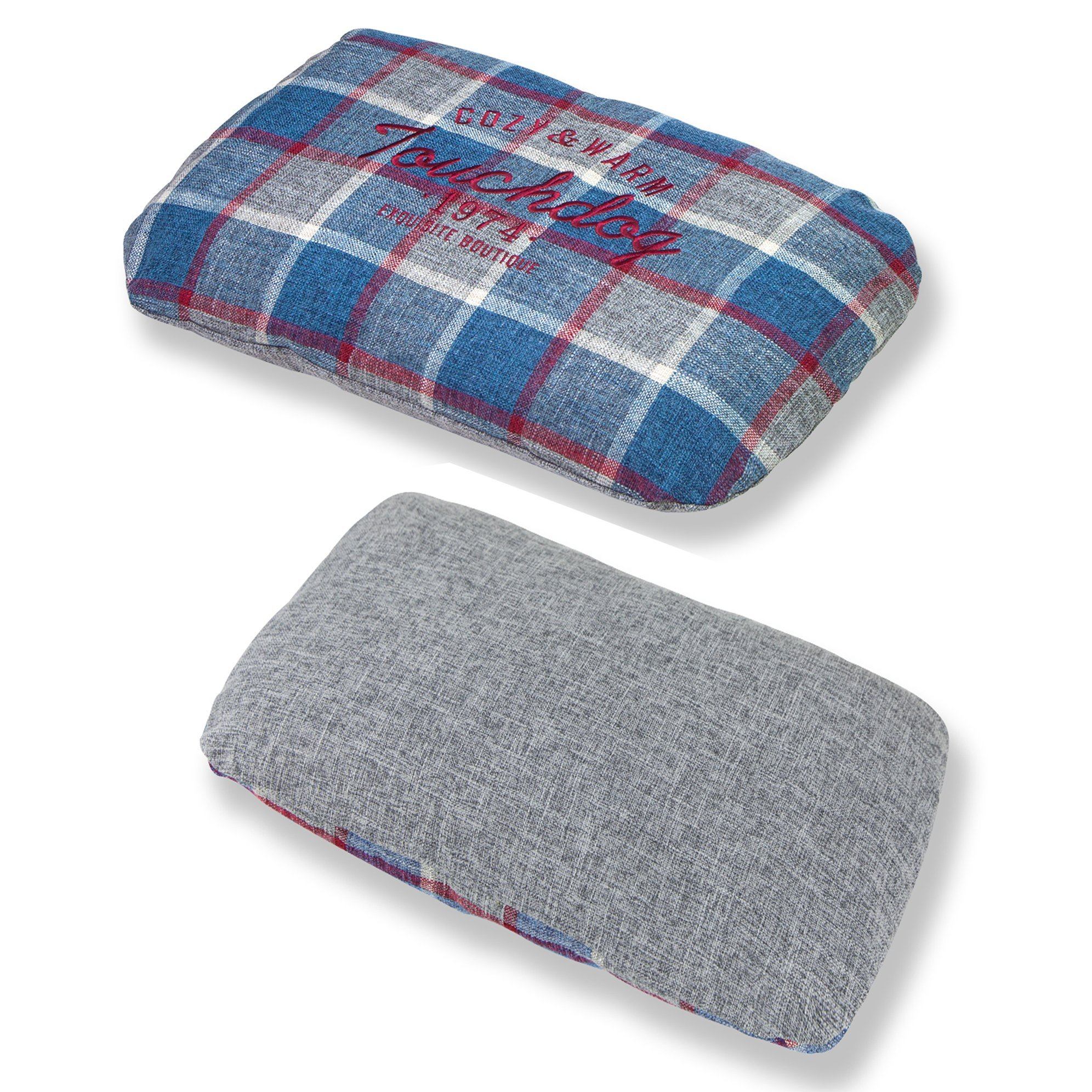 Touchdog 'Archi-Checked' Designer Plaid Oval Dog Bed - Image 2