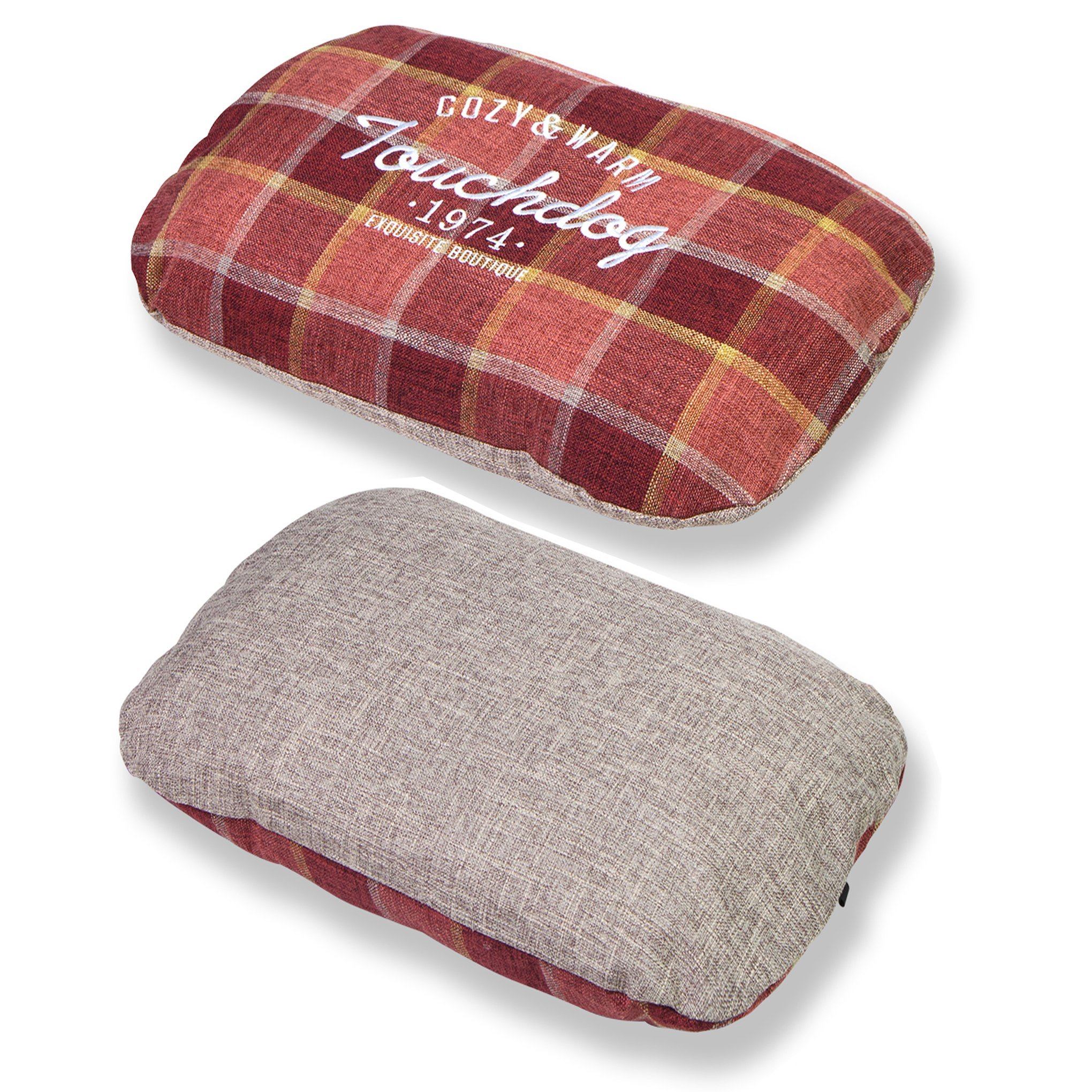 Touchdog 'Archi-Checked' Designer Plaid Oval Dog Bed - Image 8