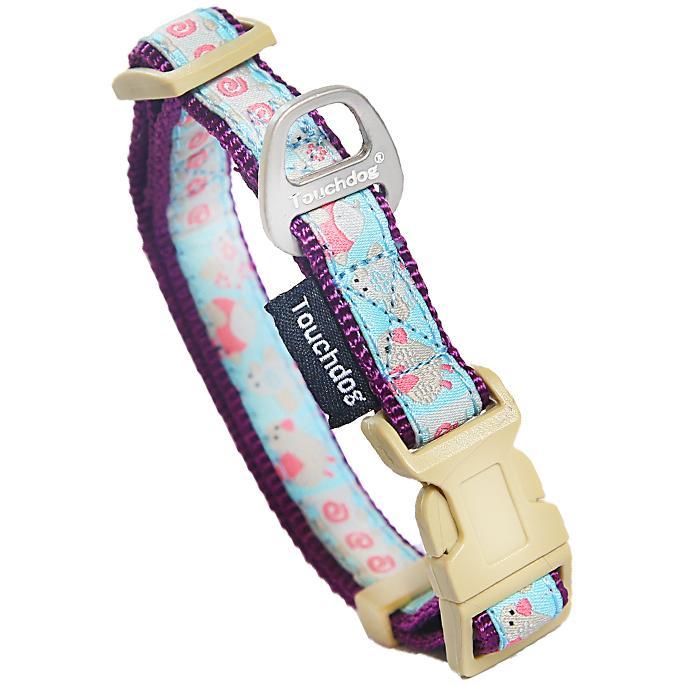 Touchdog 'Avery Patterned' Tough Stitched Embroidered Collar and Leash - Image 2