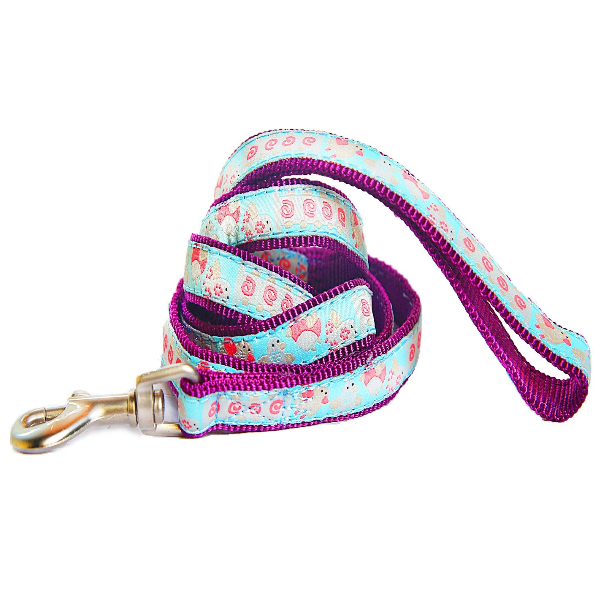 Touchdog 'Avery Patterned' Tough Stitched Embroidered Collar and Leash - Image 3