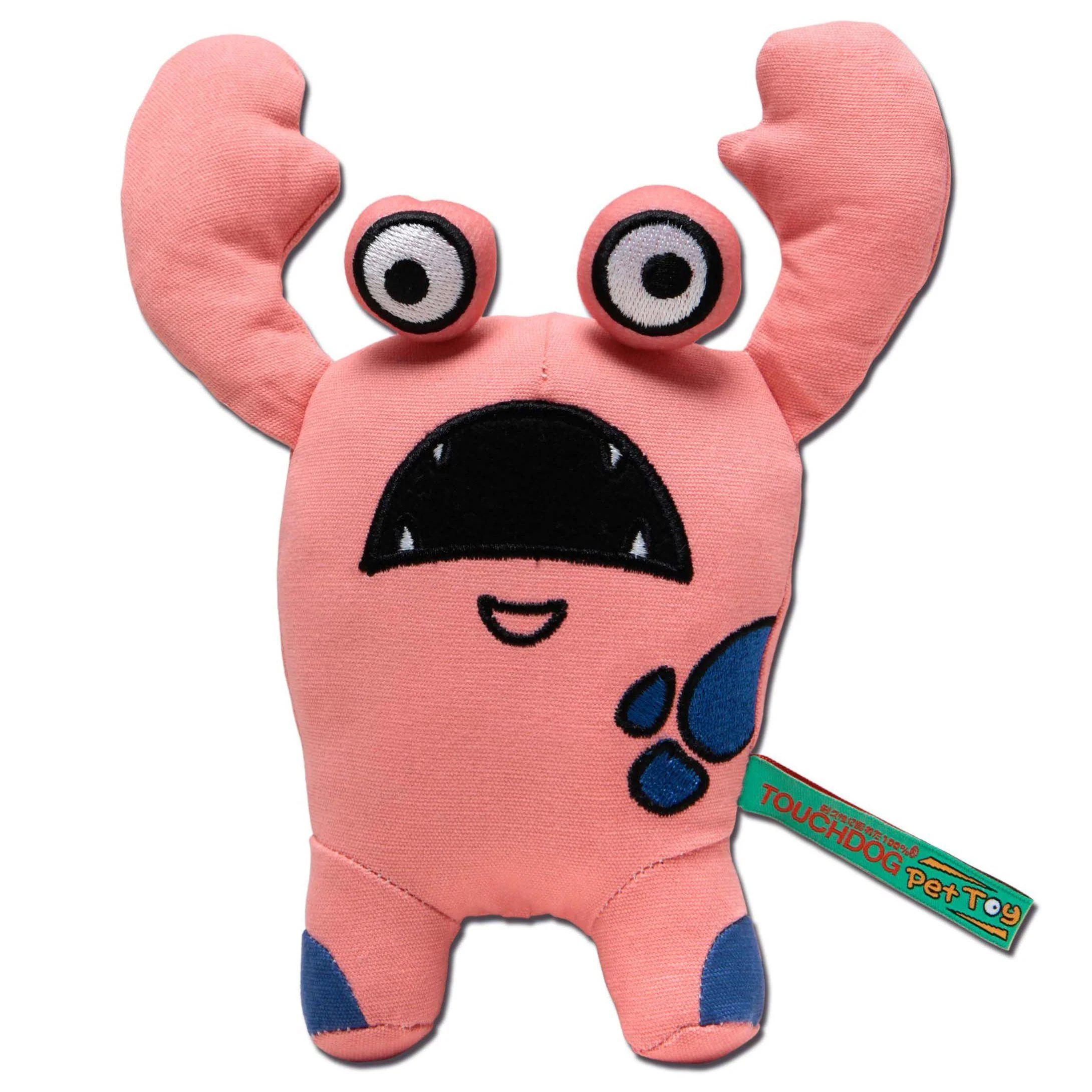 Touchdog Cartoon Up-for-Crabs Monster Plush Dog Toy - Image 2