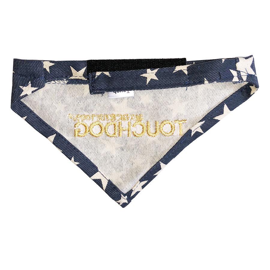 Touchdog Designer Hook-and-Loop Pet Bandana - Blue - Image 2