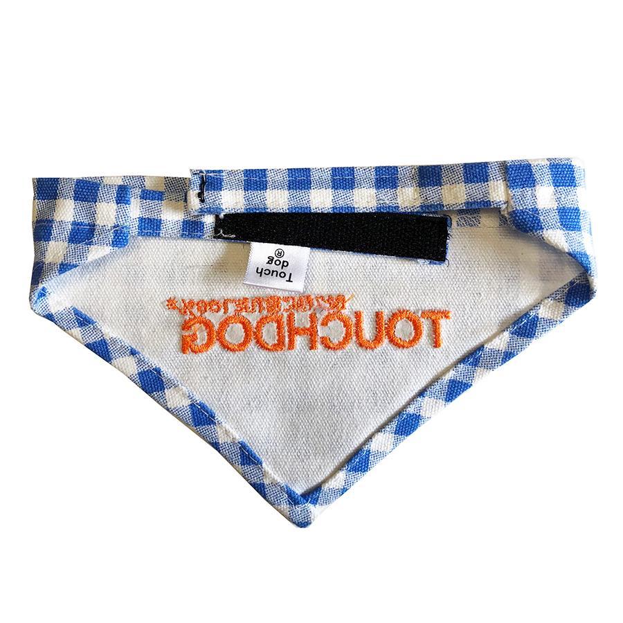 Touchdog Designer Hook-and-Loop Pet Bandana - Blue - Image 2