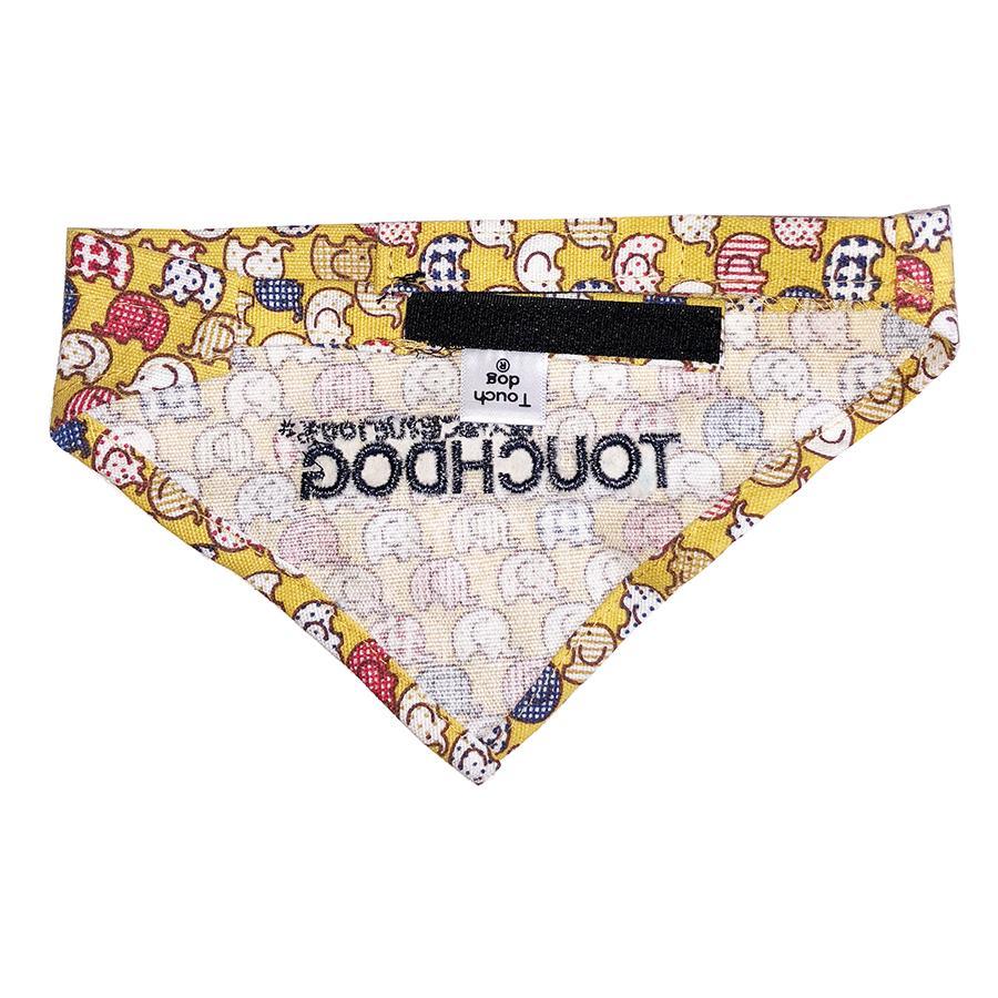 Touchdog Designer Hook-and-Loop Pet Bandana - Yellow - Image 2
