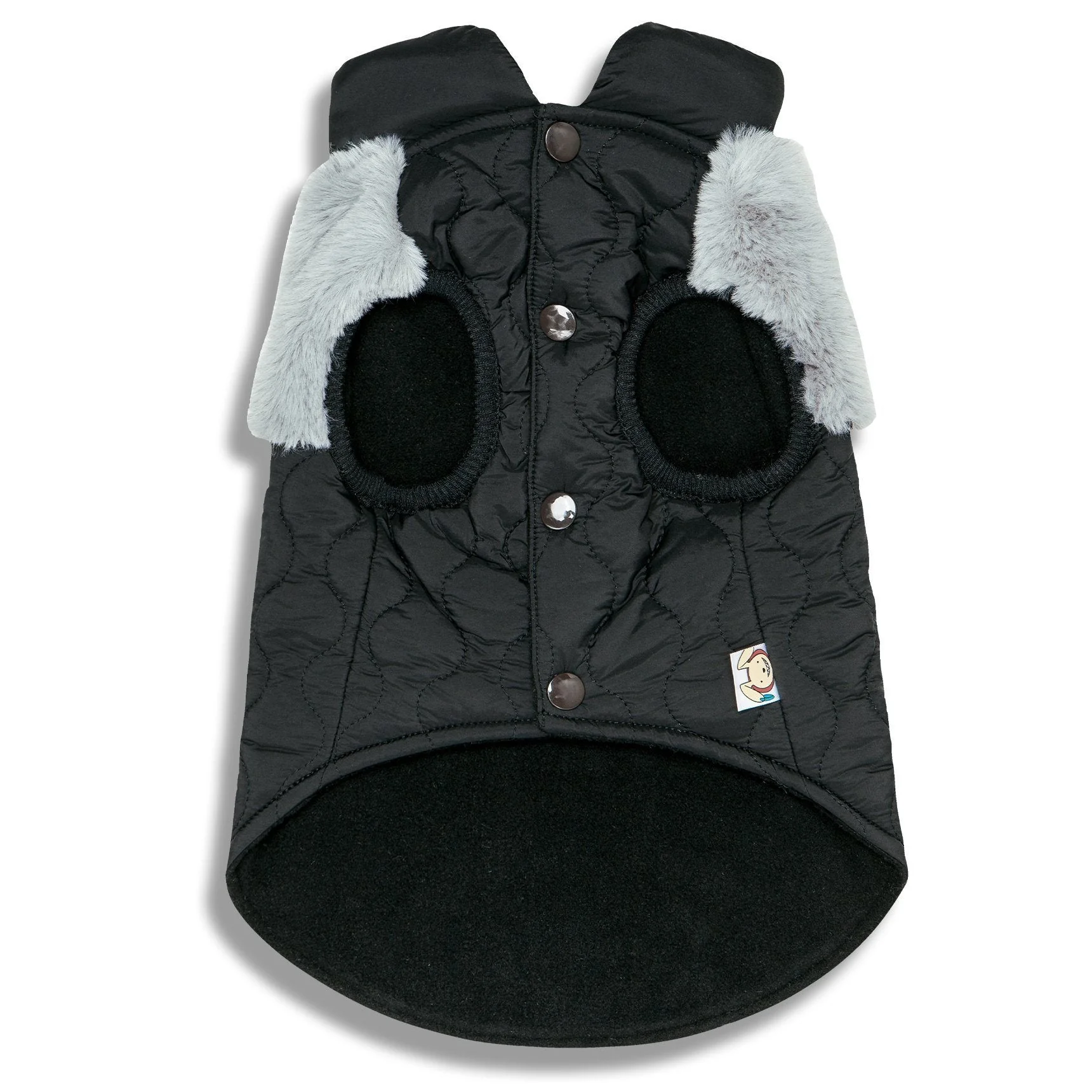 Touchdog 'Furrost-Bite' Fur and Fleece Designer Fashion Dog Jacket - Image 2