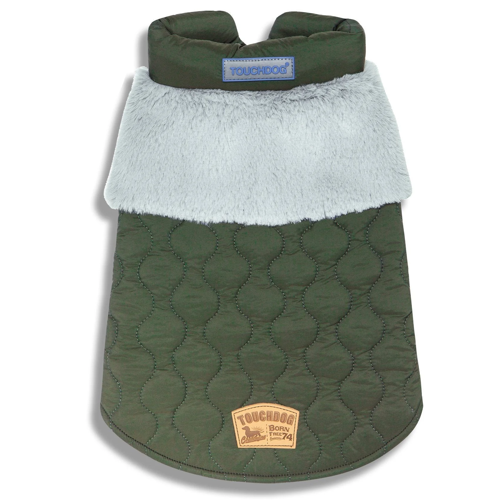 Touchdog 'Furrost-Bite' Fur and Fleece Designer Fashion Dog Jacket - Image 5