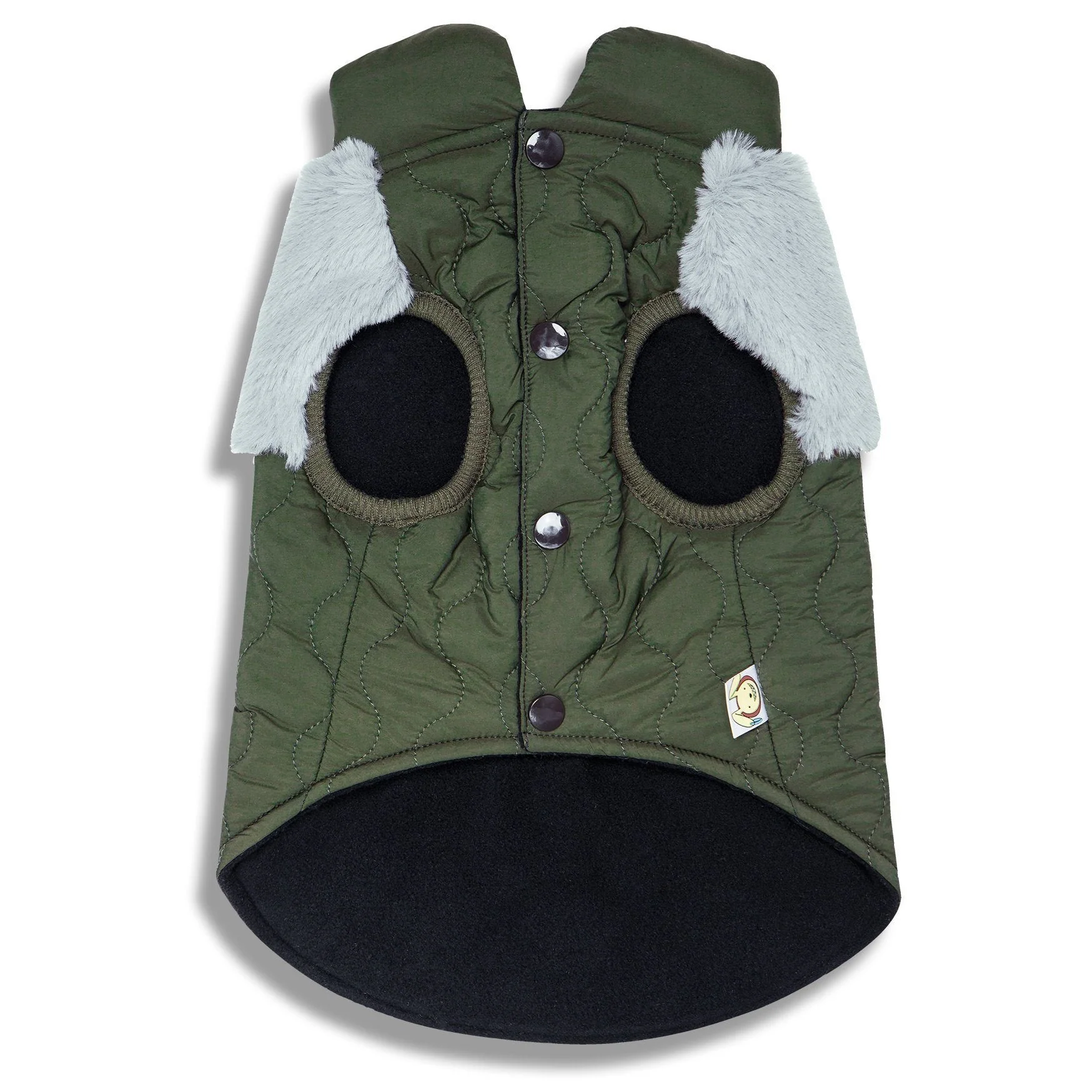 Touchdog 'Furrost-Bite' Fur and Fleece Designer Fashion Dog Jacket - Image 6