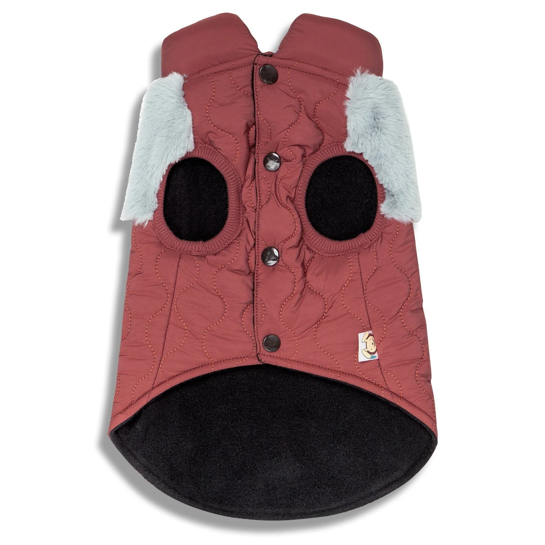 Touchdog 'Furrost-Bite' Fur and Fleece Designer Fashion Dog Jacket - Image 8