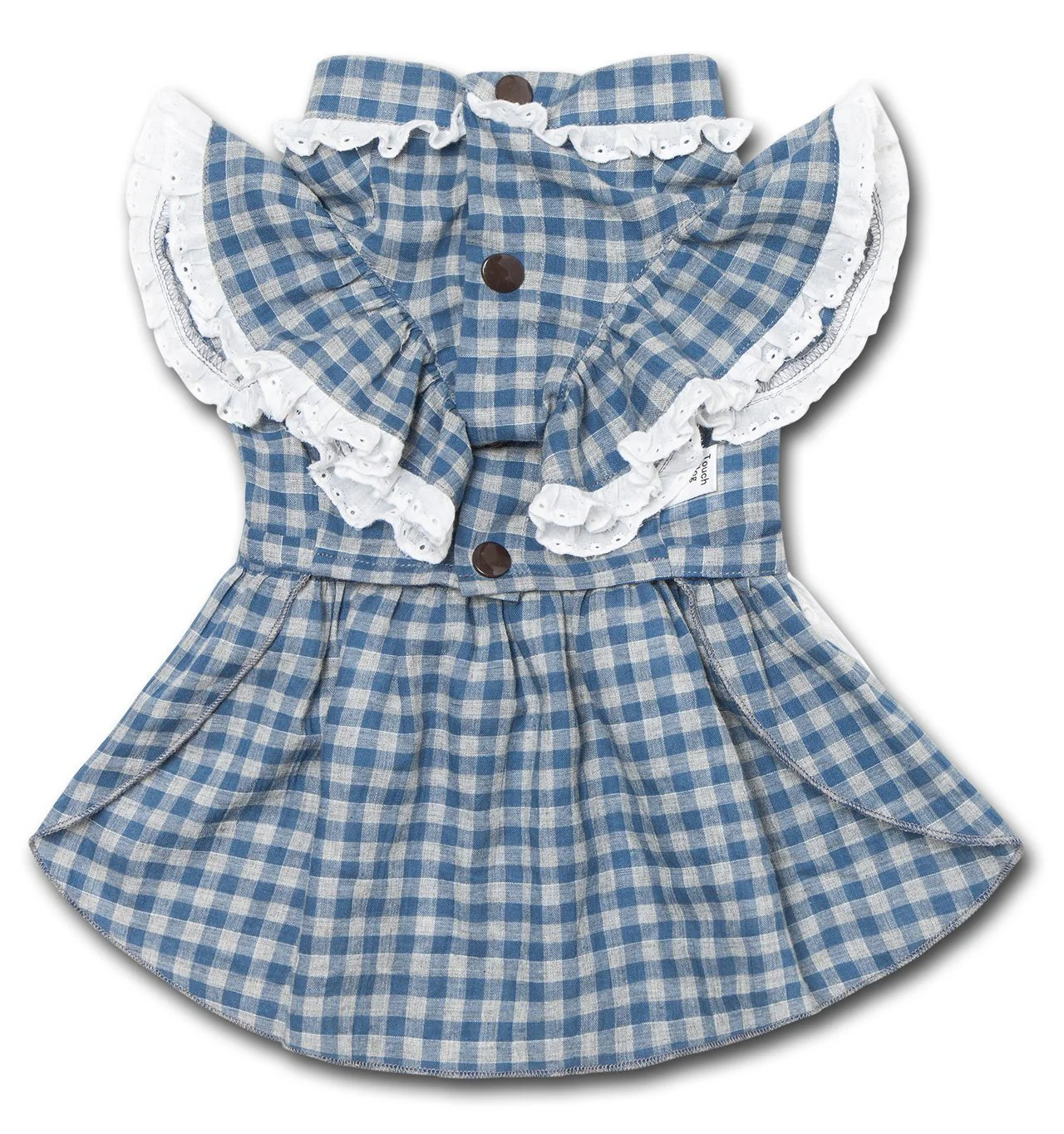 Touchdog 'I love Poochi' Classical Plaid Fashion Designer Dog Dress - Image 10
