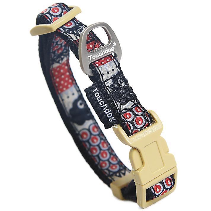 Touchdog 'Owl-Eyed' Tough Stitched Embroidered Collar and Leash - Image 2