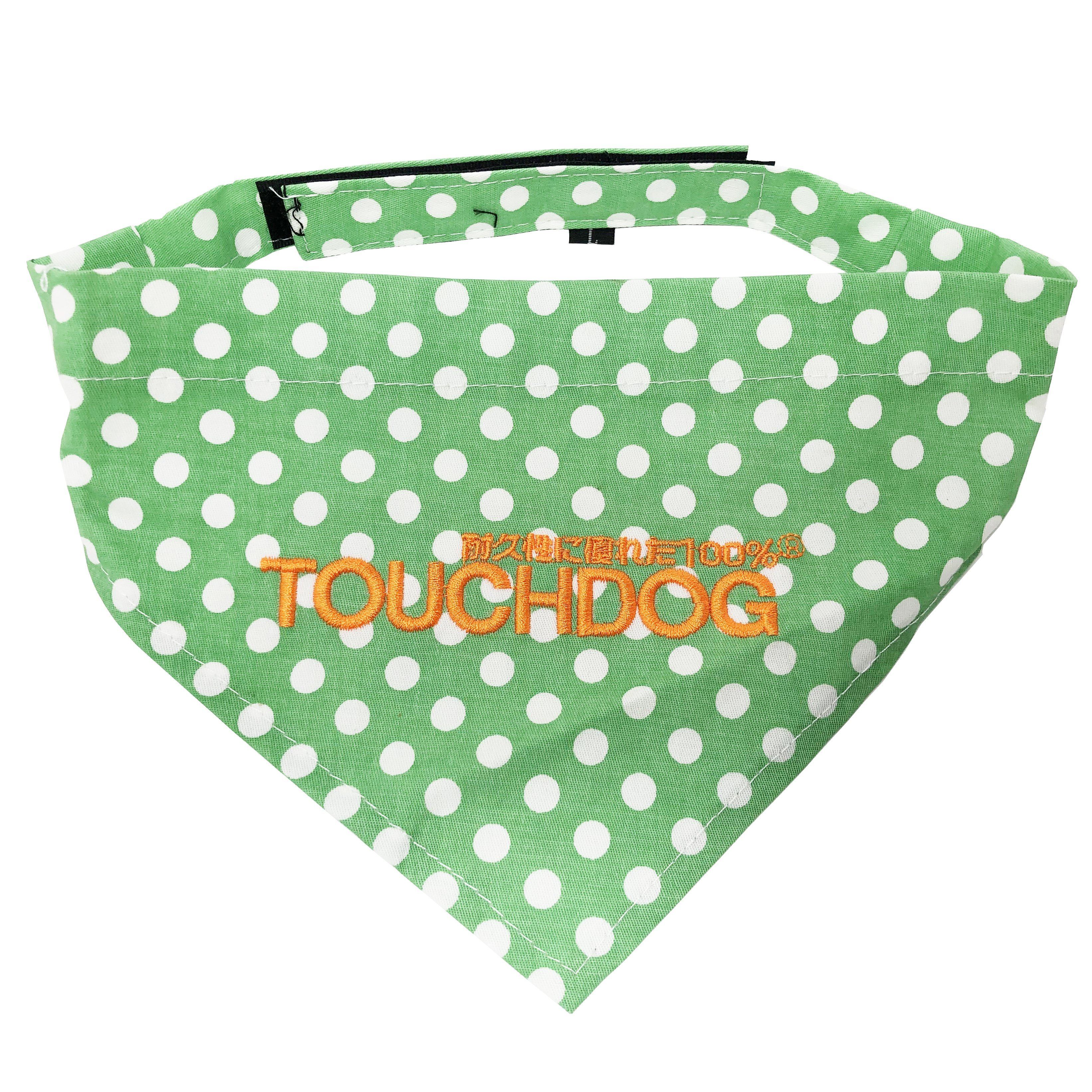 Touchdog Polka-dot Patterned Hook-and-Loop Fashion Dog Bandana - Image 6