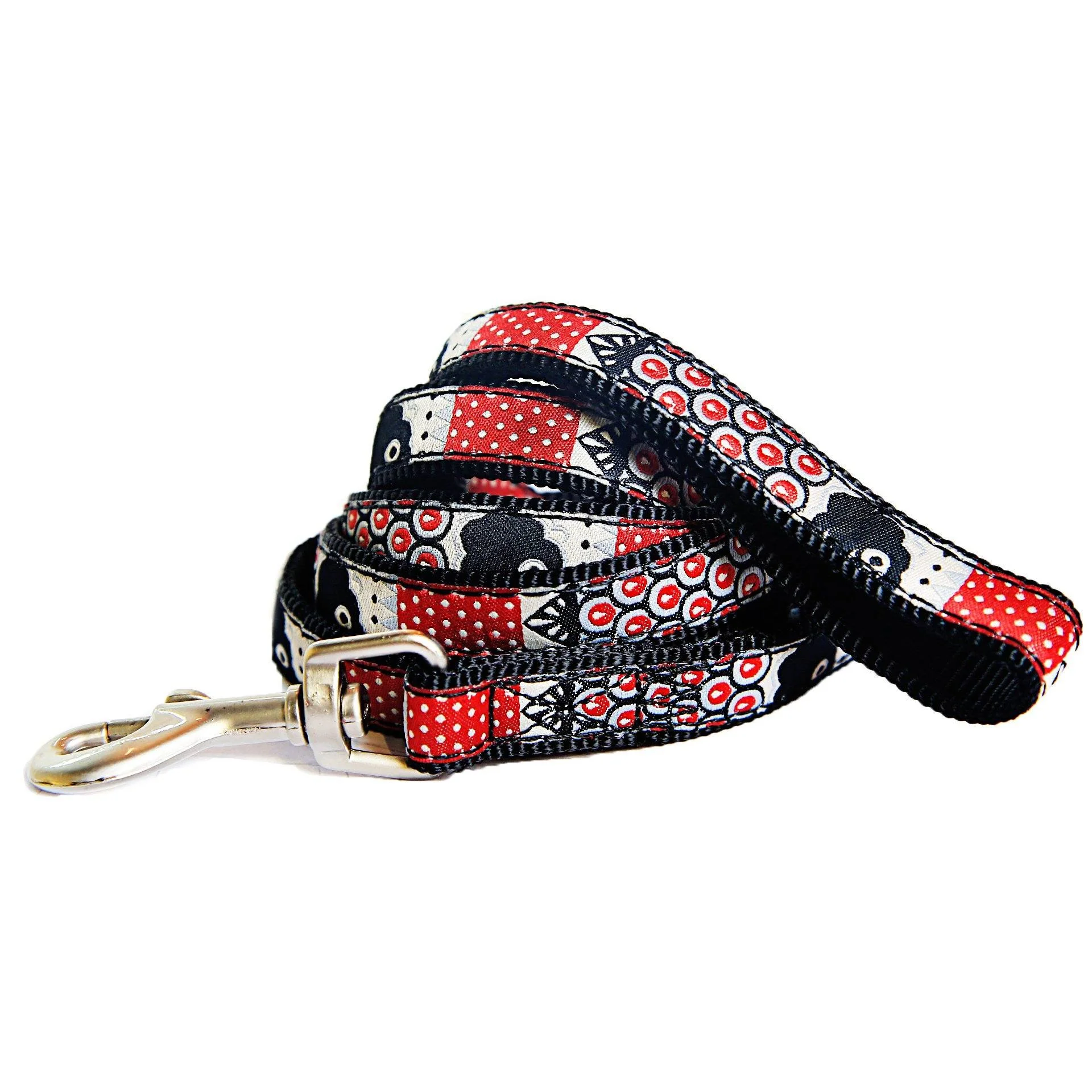 Touchdog Tough Stitched Durable Embroidered Leash and Harness - Black - Image 2
