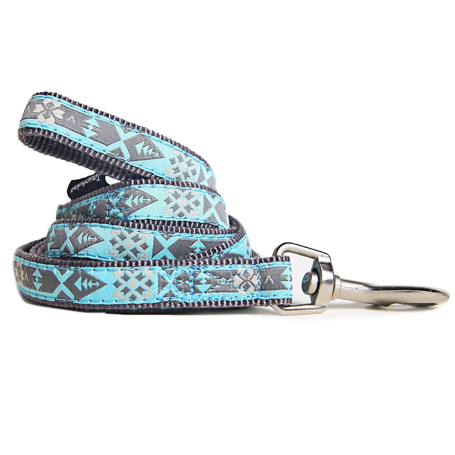 Touchdog Tough Stitched Durable Embroidered Leash and Harness - Blue - Image 2