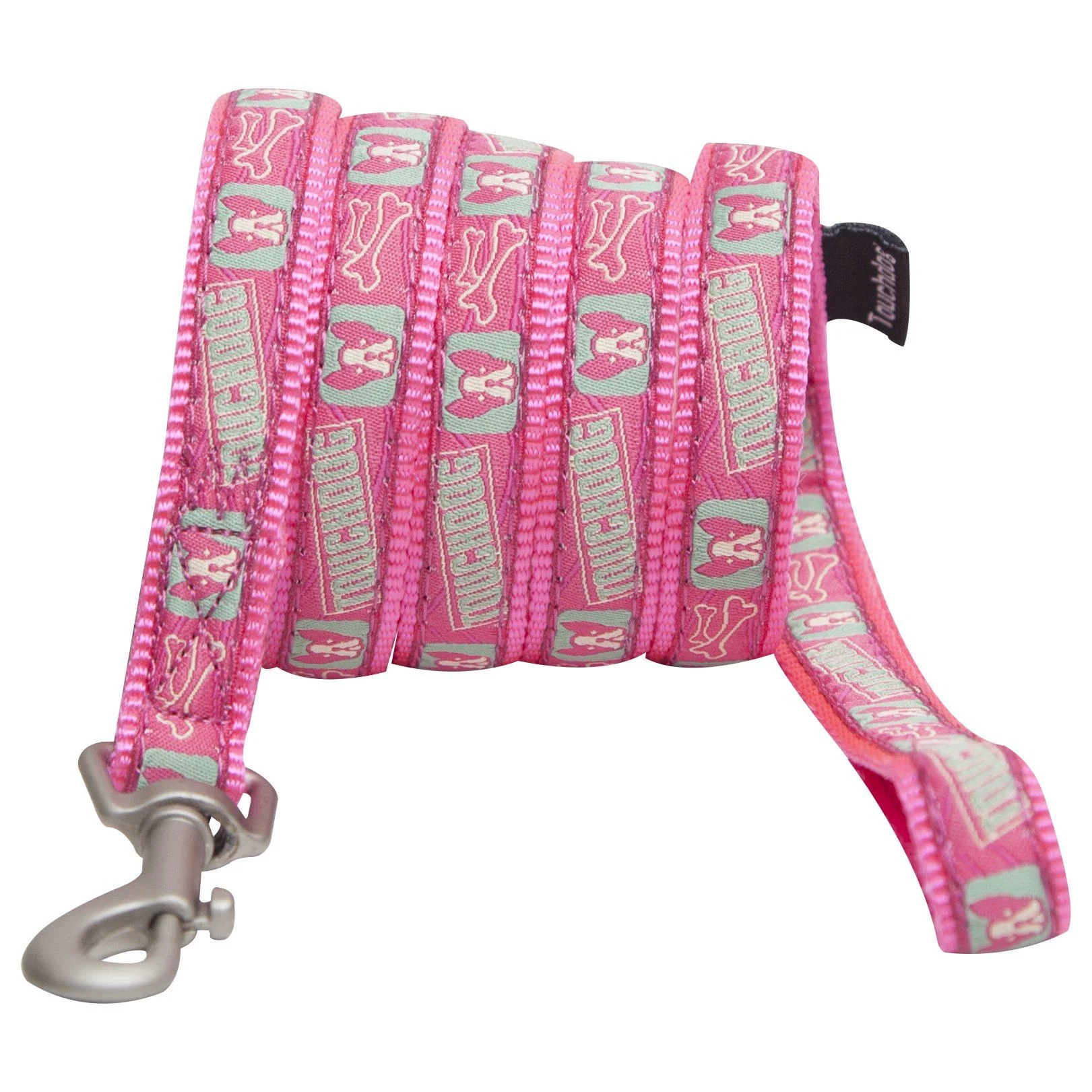 Touchdog Tough Stitched Durable Embroidered Leash and Harness - Pink - Image 3