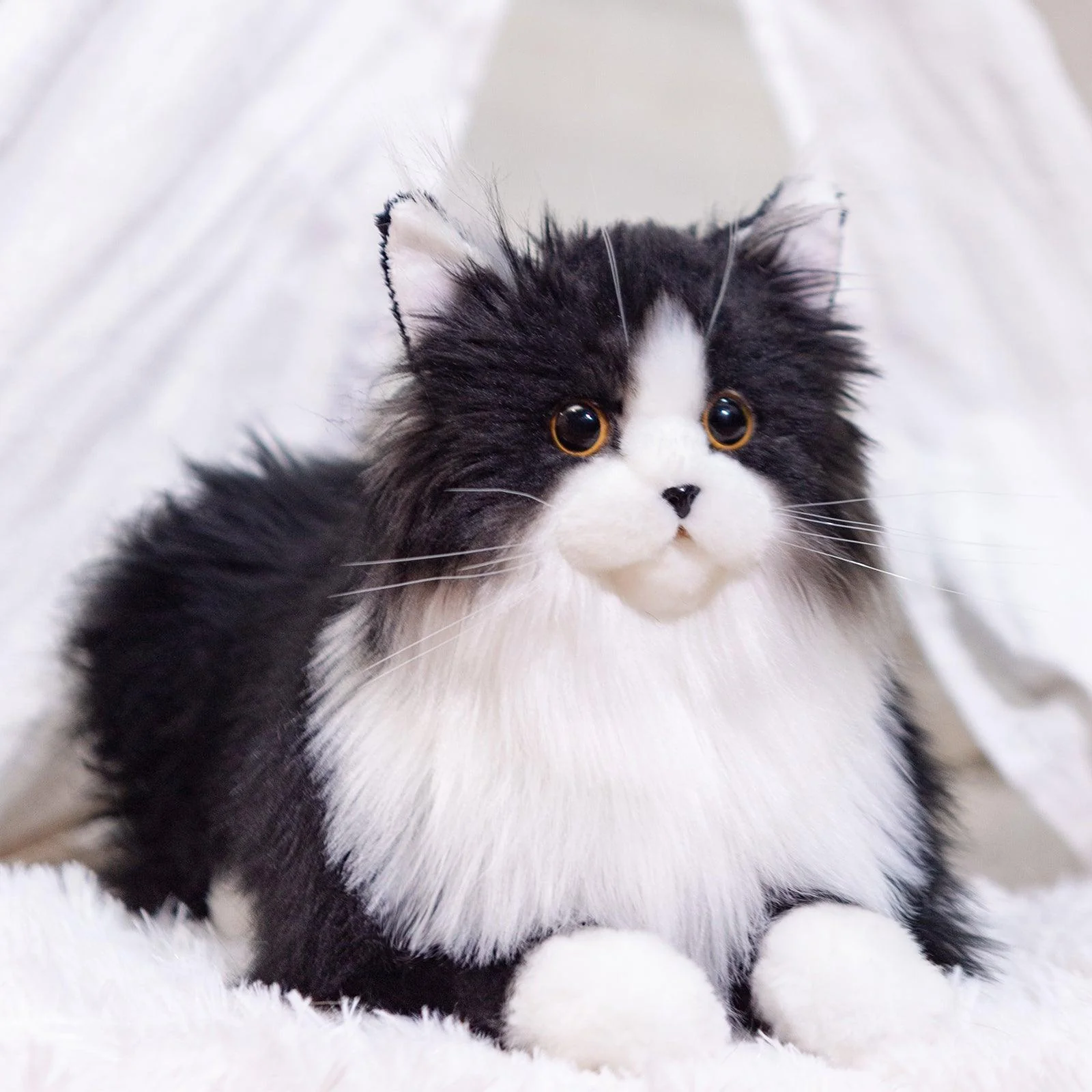 Tuxedo Weighted Plush – Realistic Companion Cat for Adults - Image 5