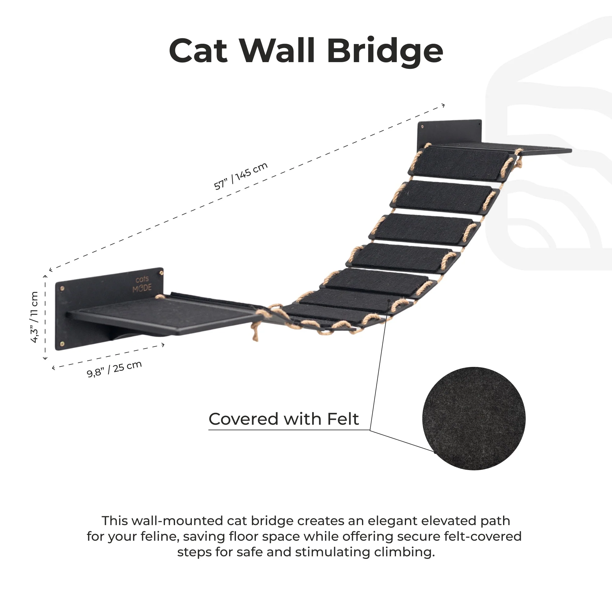 Wall Cat Walk Black - Image 4