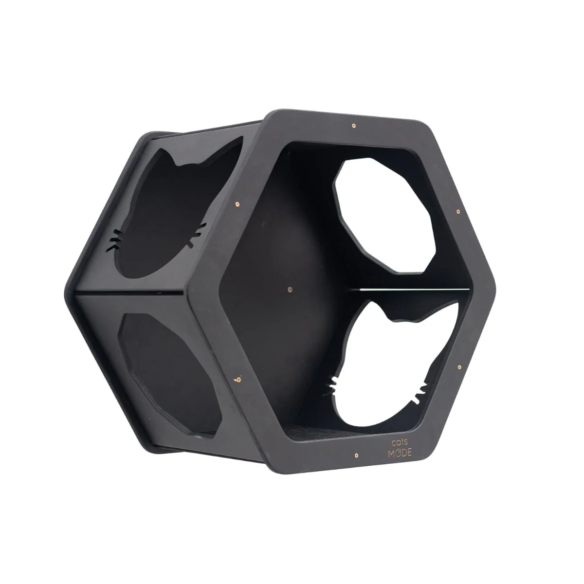 Wall Mount Cat Shelves Black