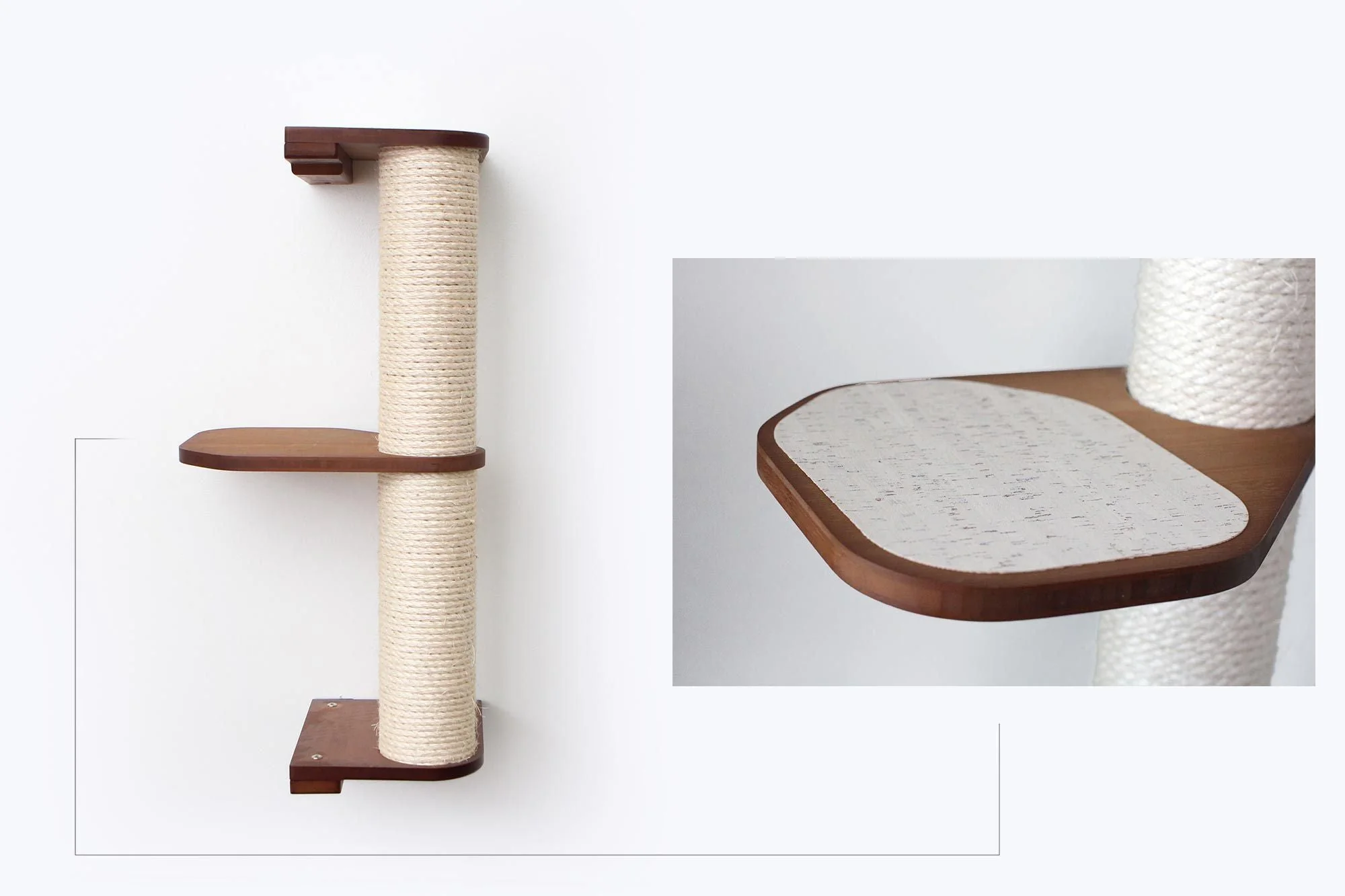 Wall Mounted Cat Climbing Pole - Sisal - Image 26