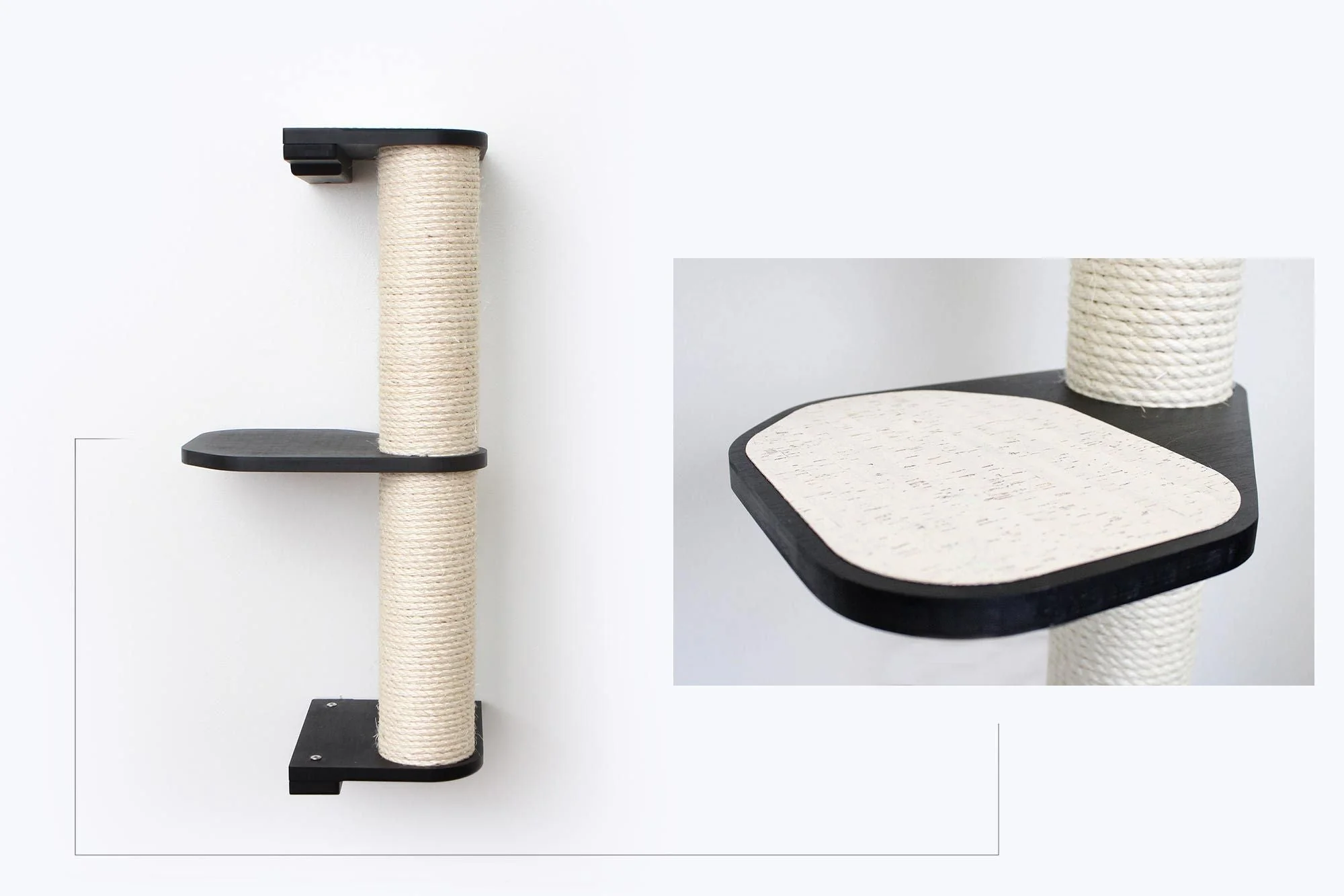 Wall Mounted Cat Climbing Pole - Sisal - Image 38