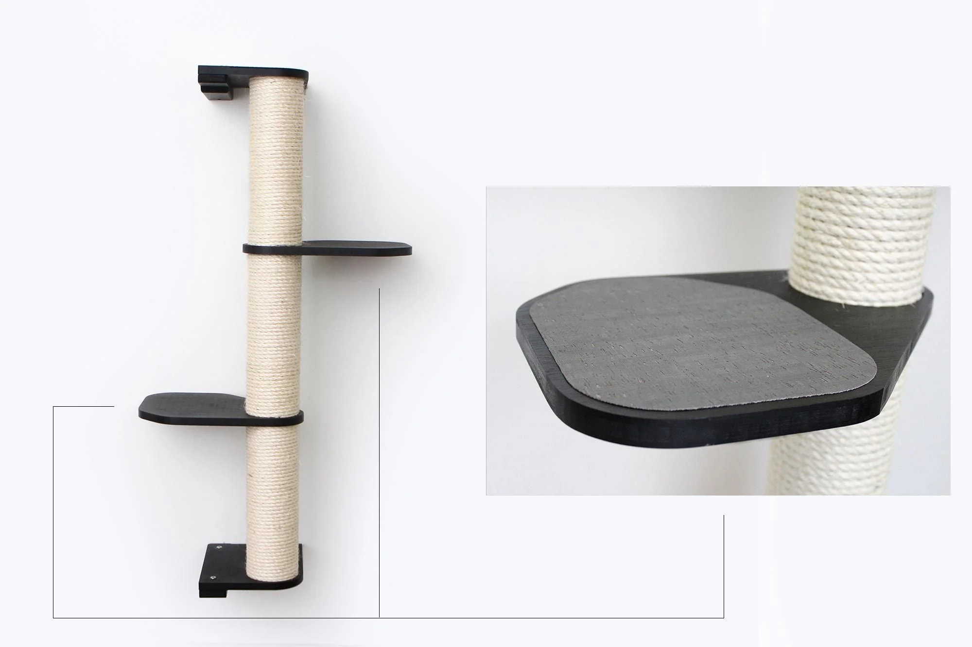 Wall Mounted Cat Climbing Pole - Sisal - Image 41